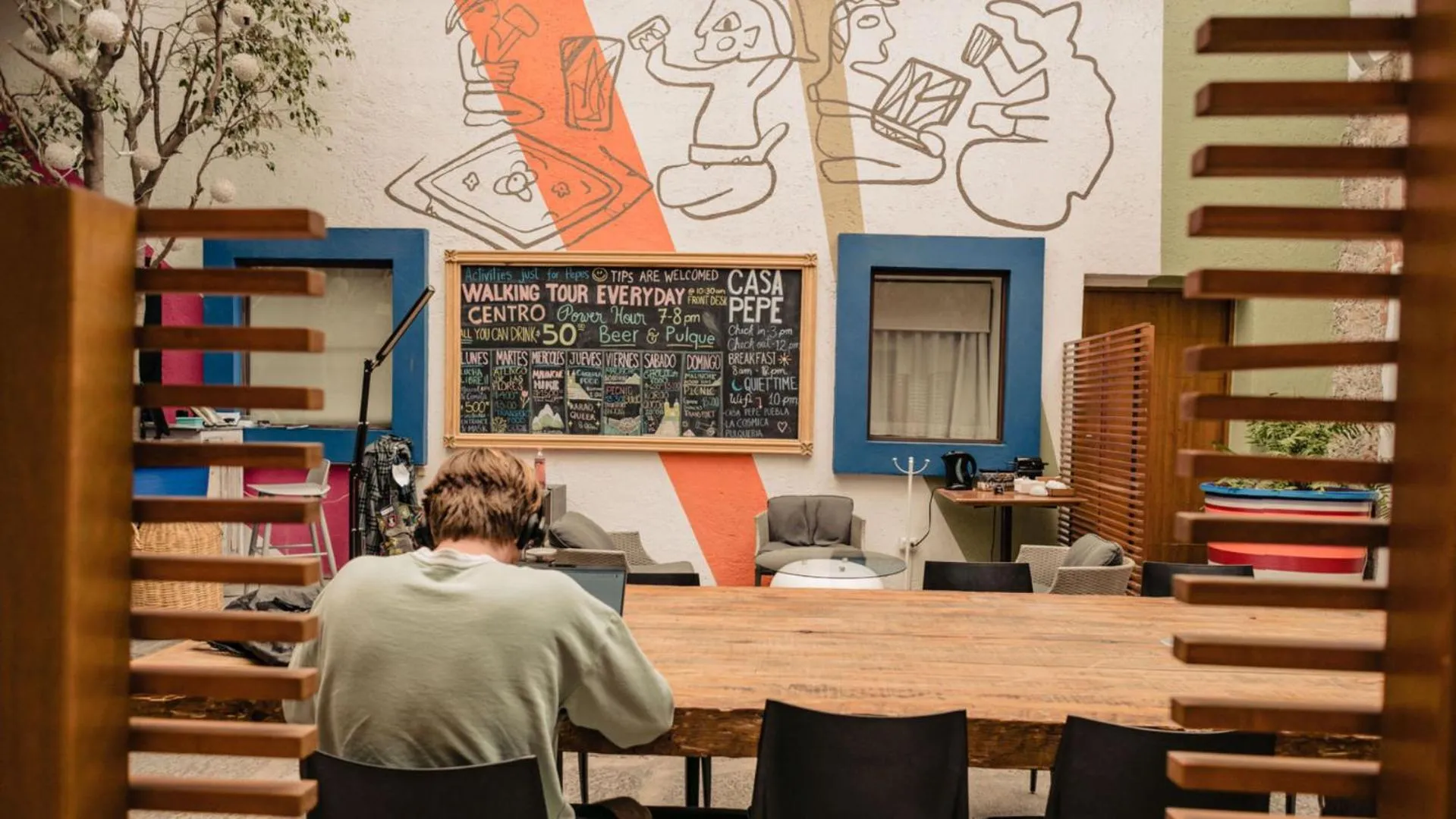 Seating area in Casa Pepe