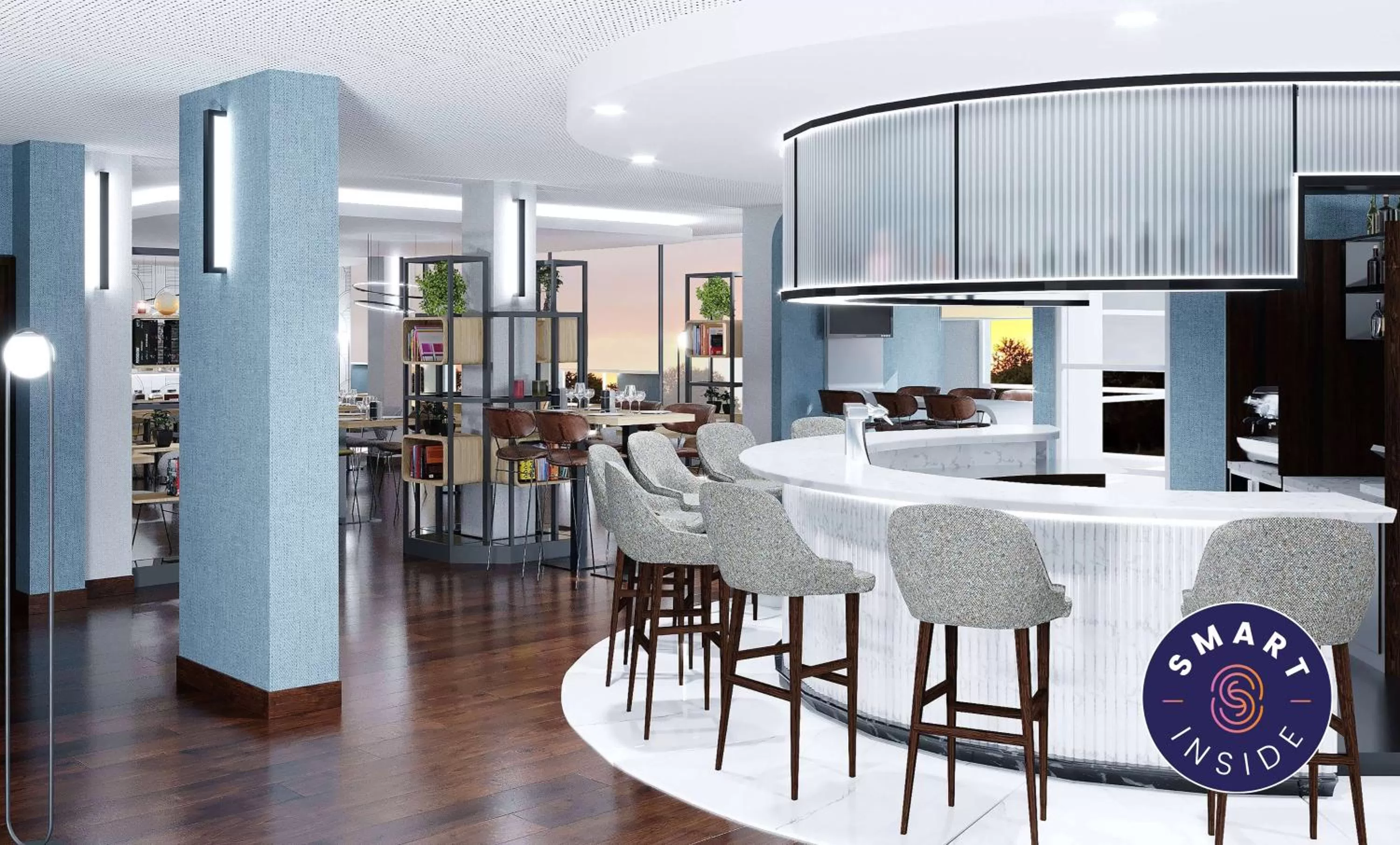 Lounge or bar in Campanile Smart Lyon Est - Eurexpo Bron Aviation