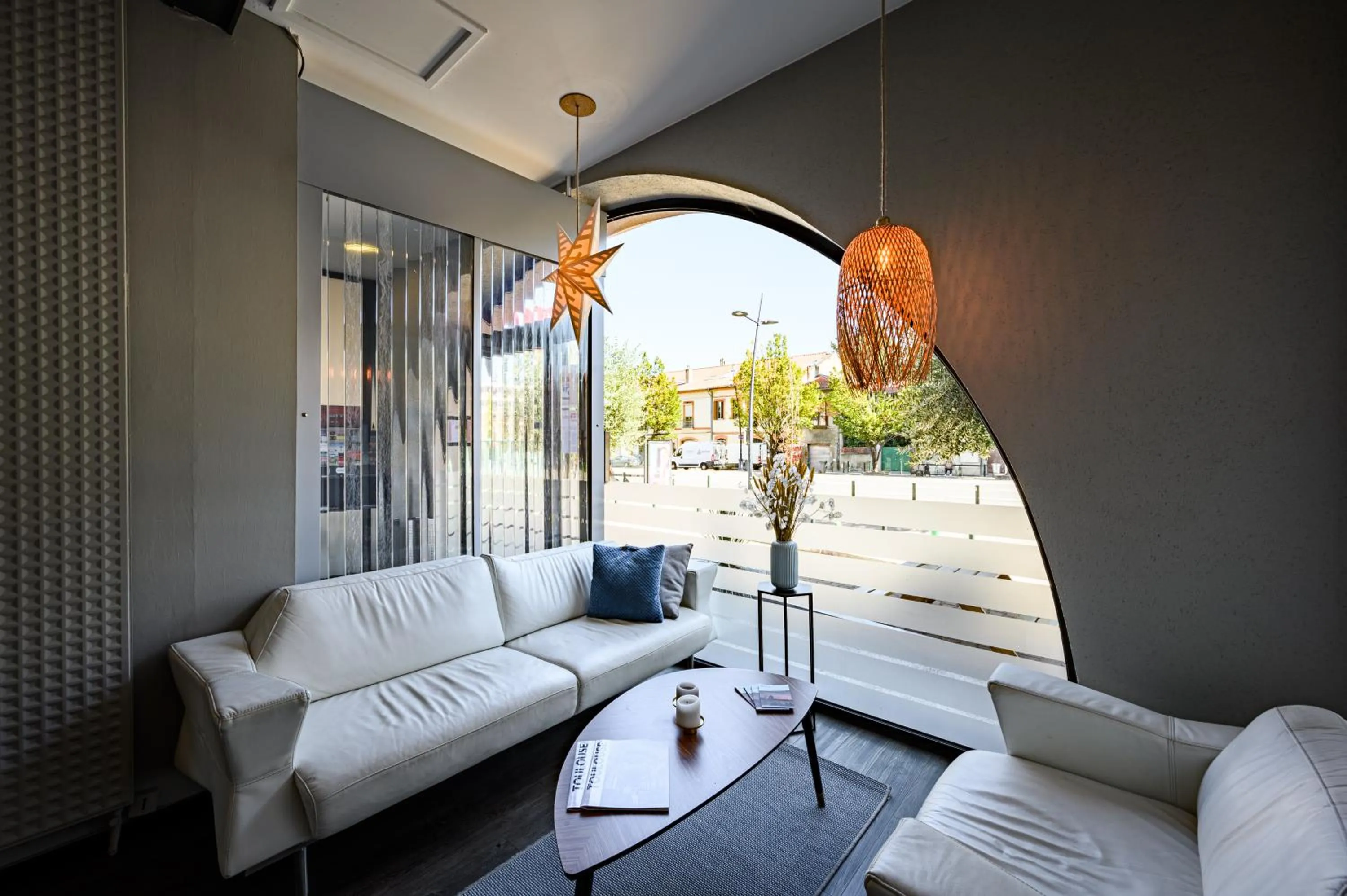 Lobby or reception in Hotel Gascogne