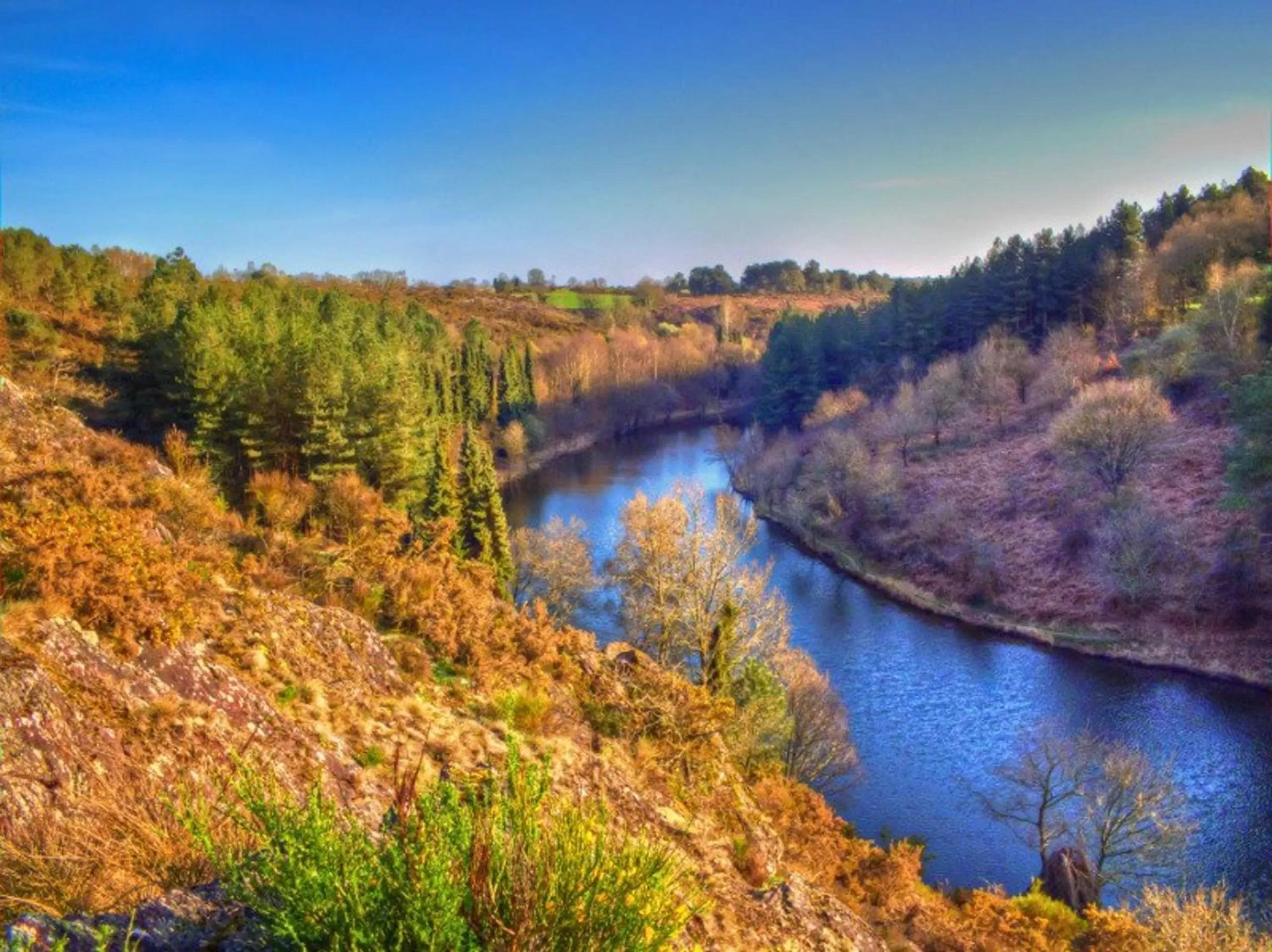 Natural landscape in Chambres d'hôtes La Fontaine Garel