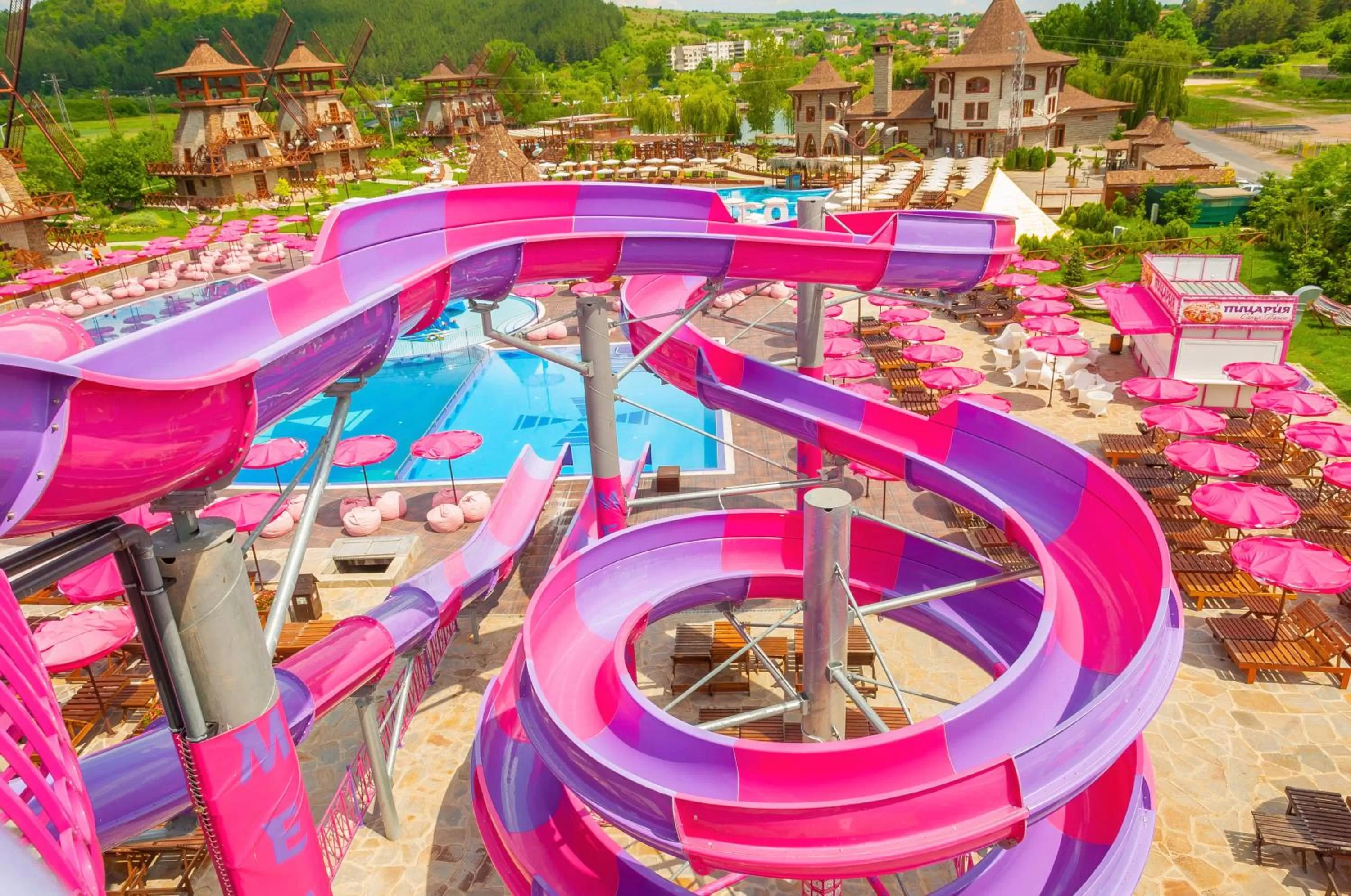 Aqua park in The Wind Mills Hydropark