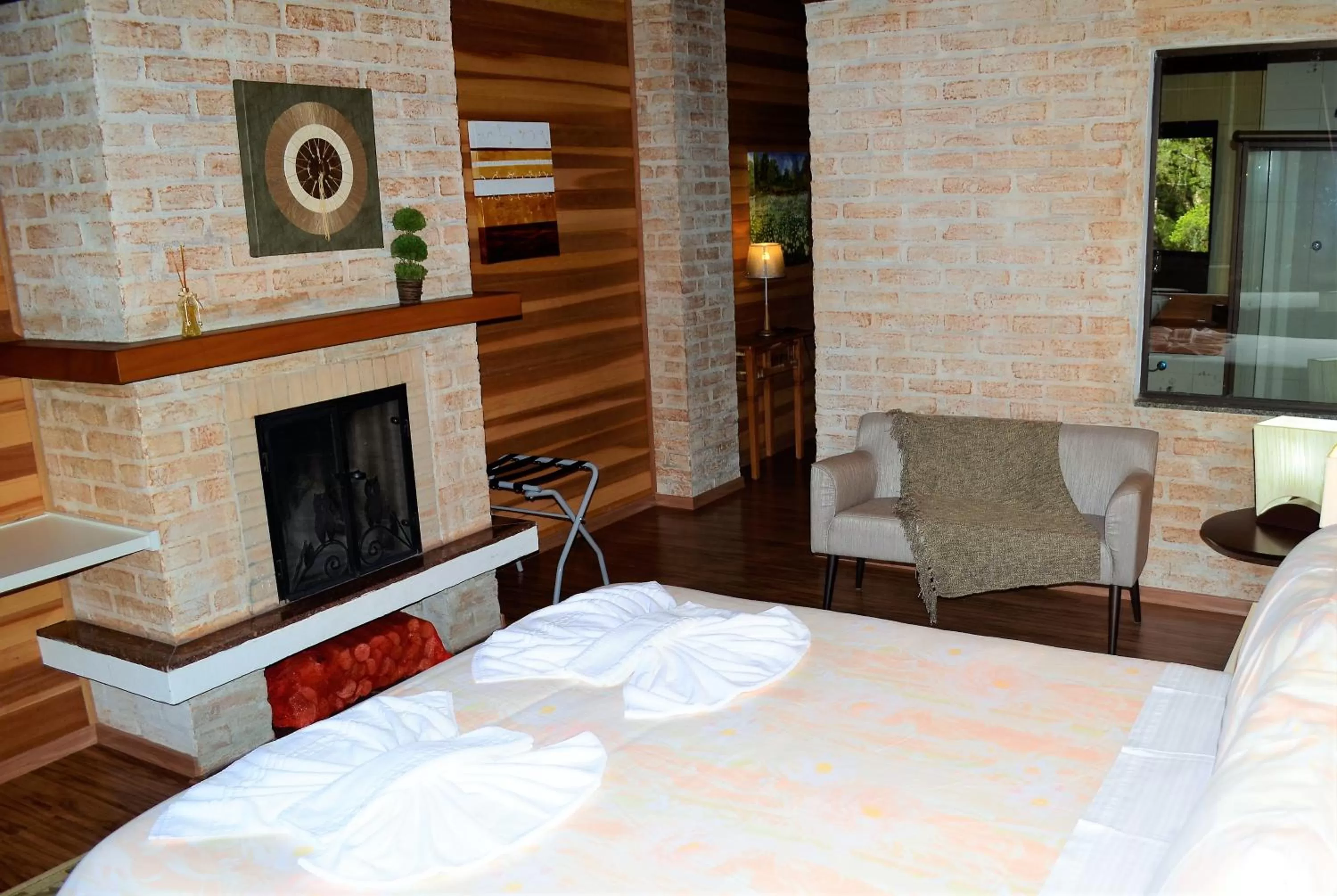 Bed in Pousada Toca Da Coruja