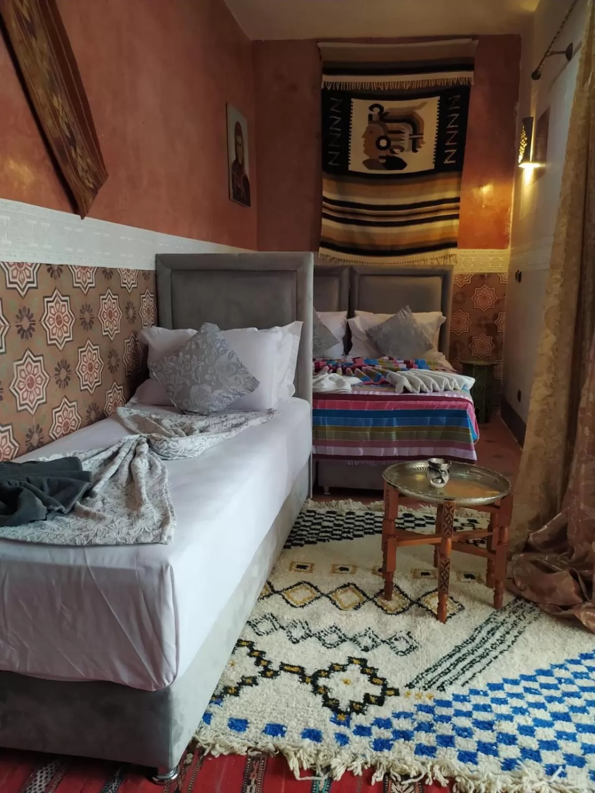 Bed in Héritage Lalla Aicha et SPA