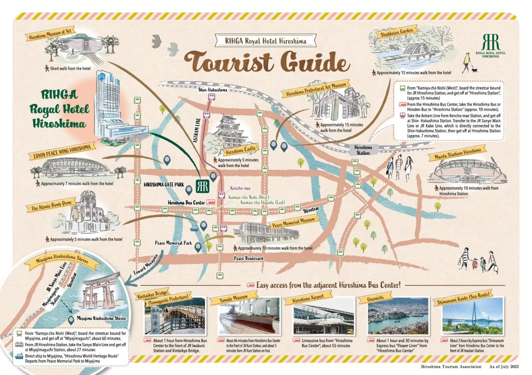 Nearby landmark in Rihga Royal Hotel Hiroshima