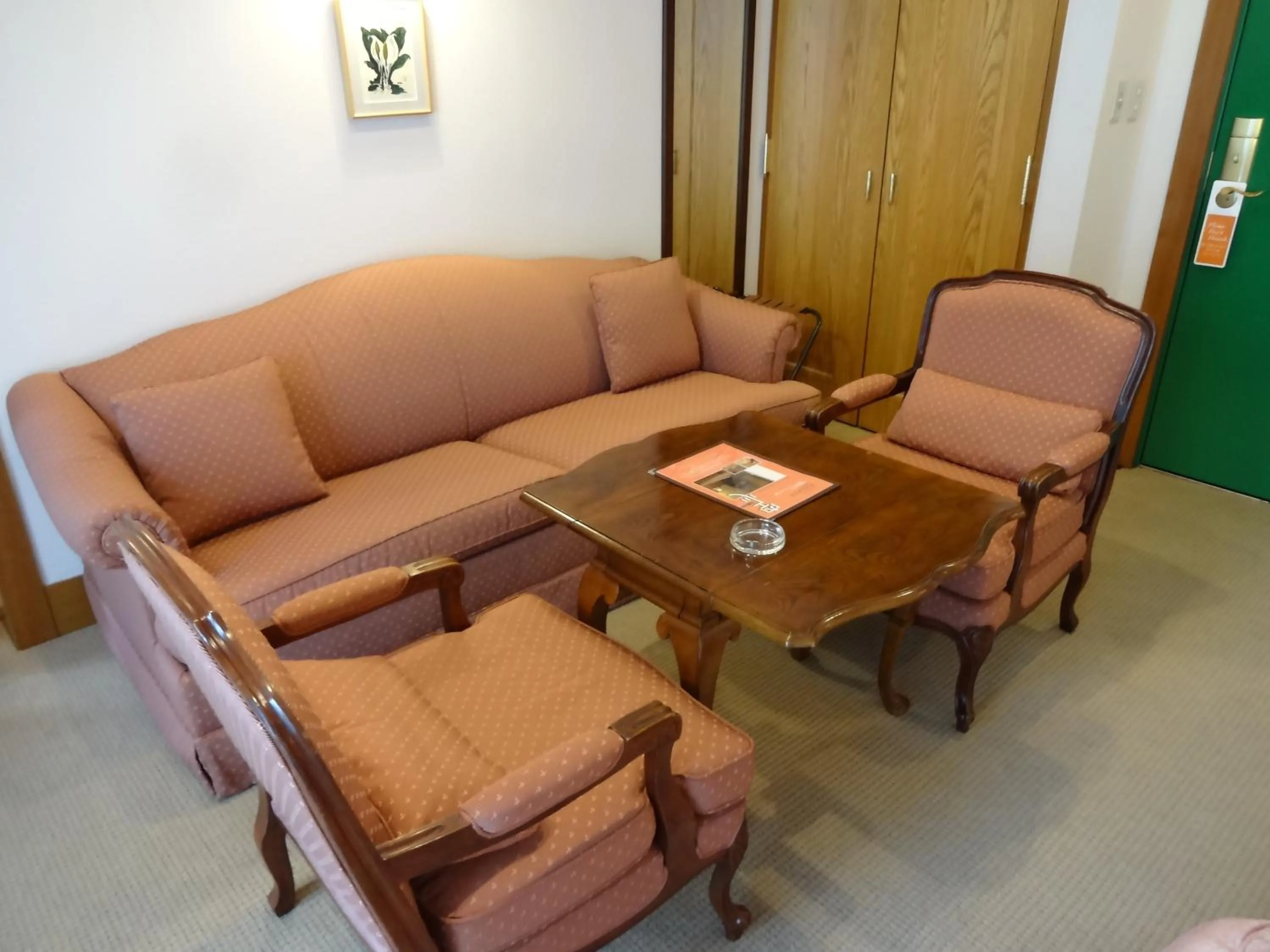 Seating area in Chuzenji Kanaya Hotel