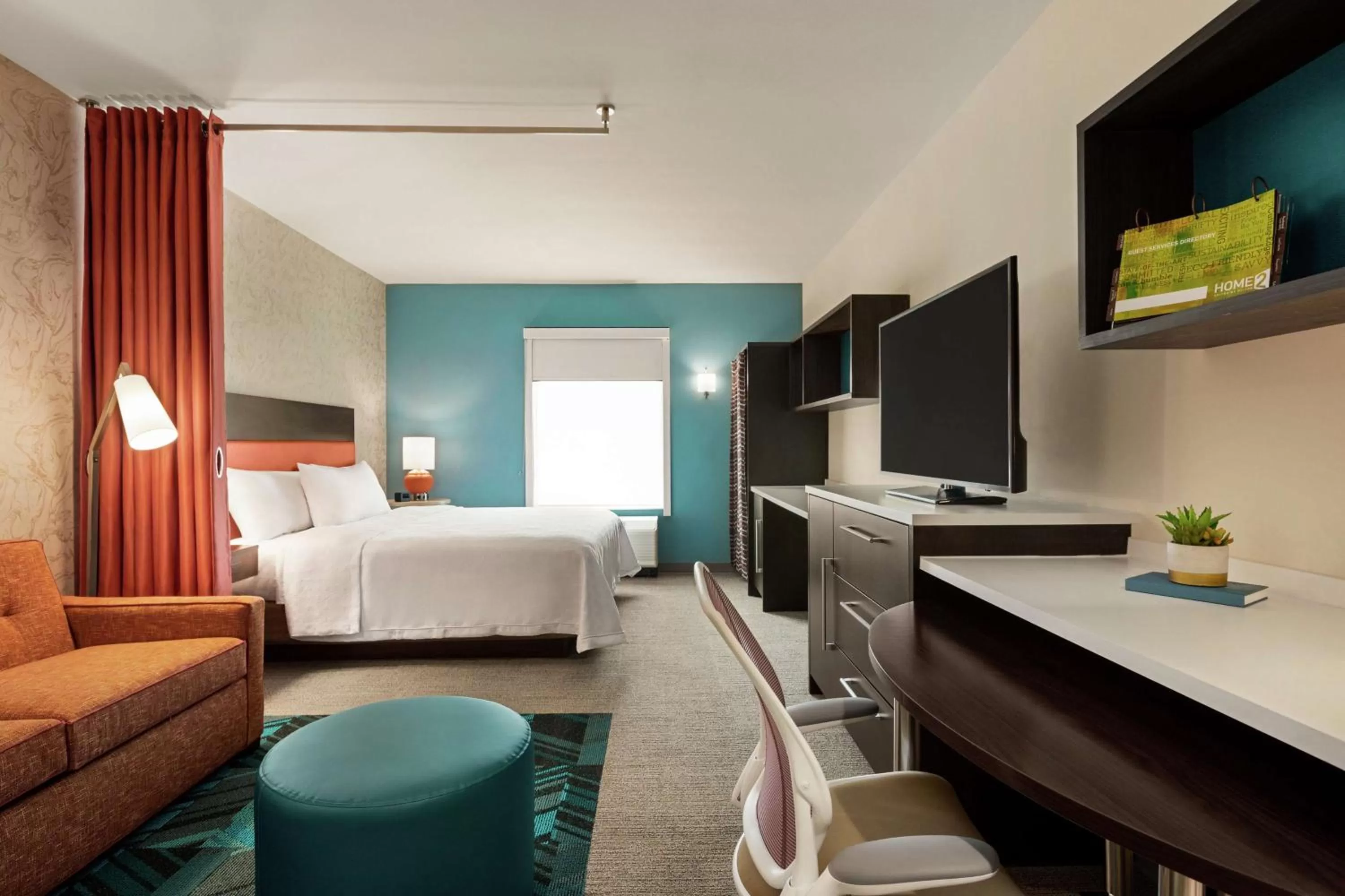 Bedroom, Bed in Home2 Suites By Hilton San Antonio North Stone Oak