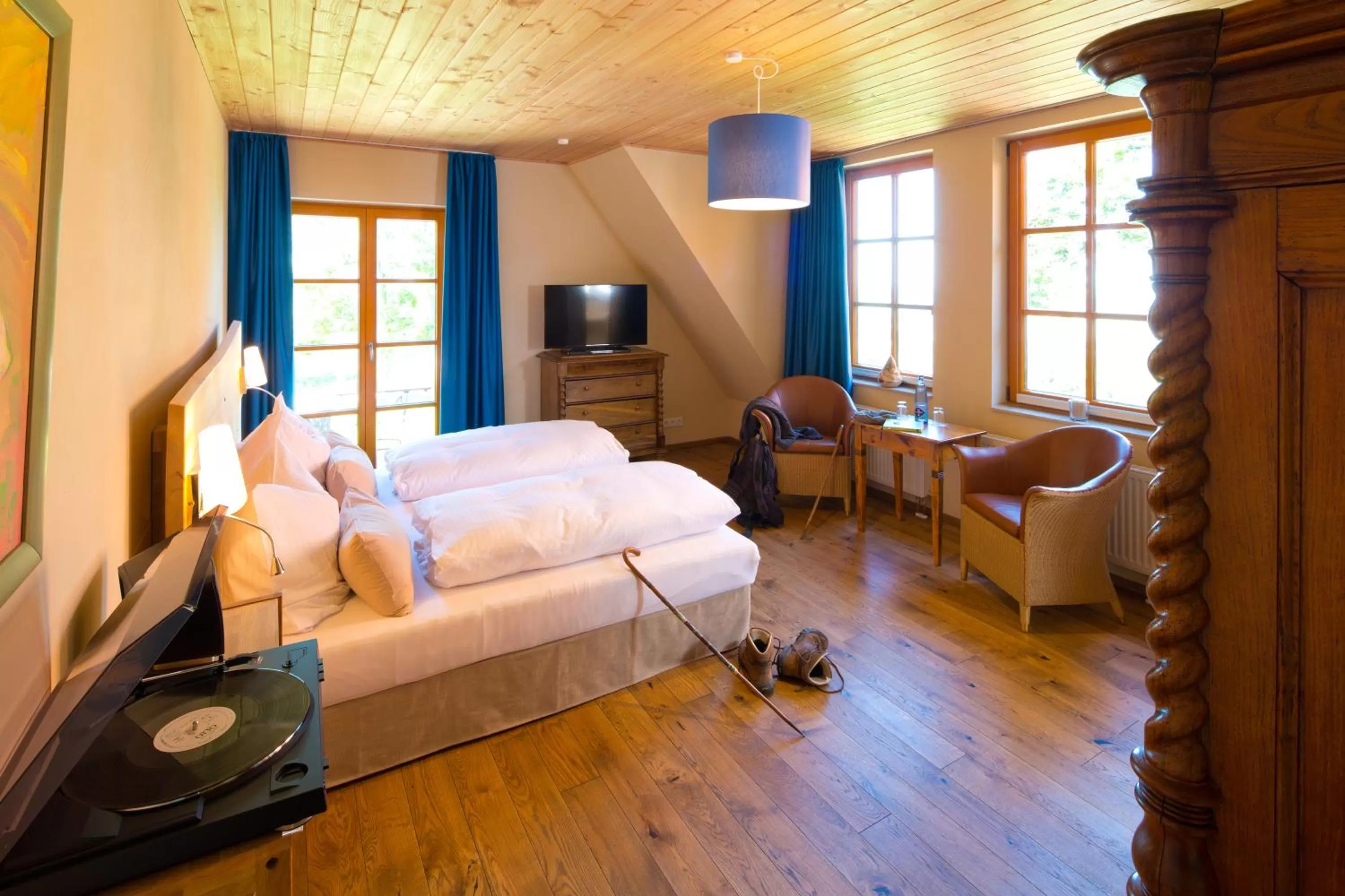 Bed in Plumbohms Aussichtsreich Gast- und Logierhaus