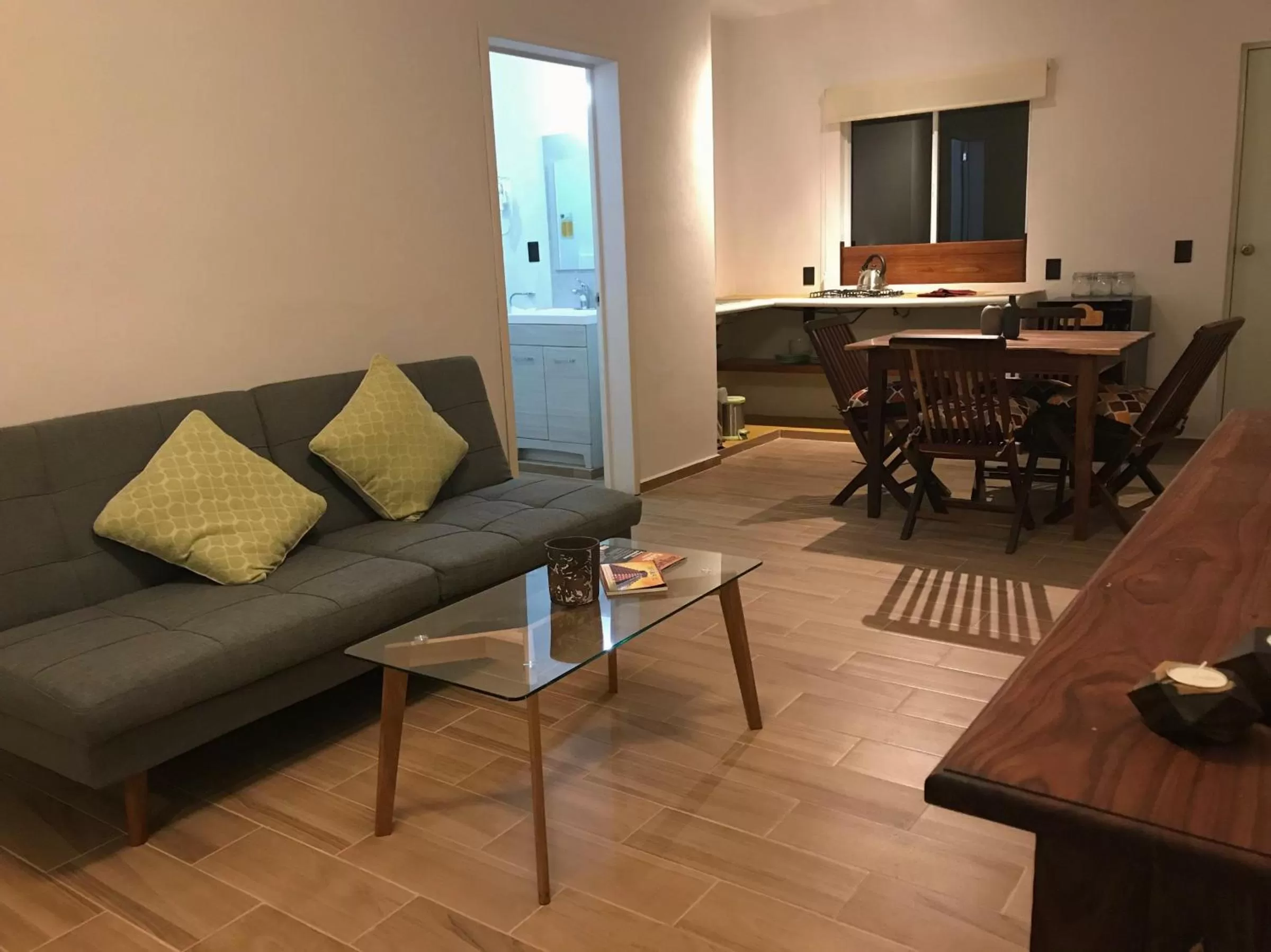 Living room in Casa Kaan Calakmul