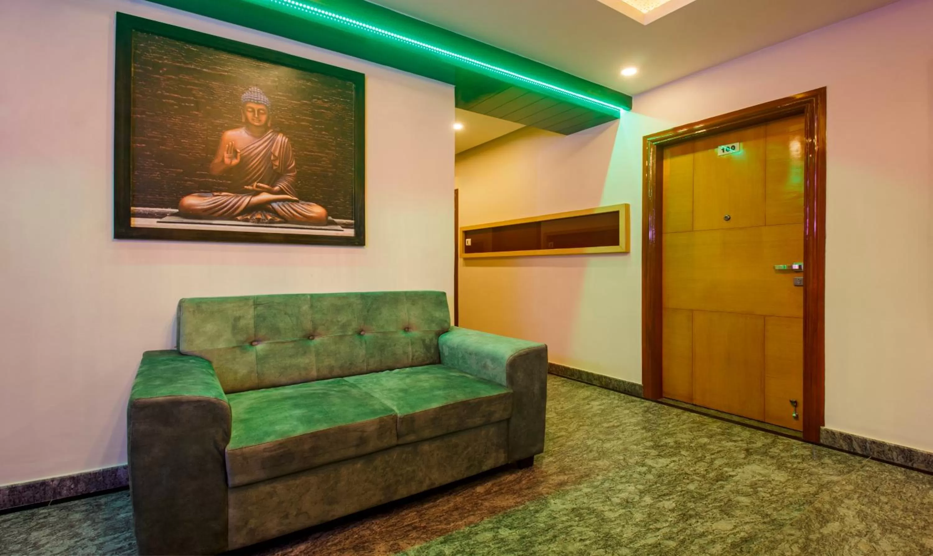 Seating area in Treebo Trend Kruthika Inn