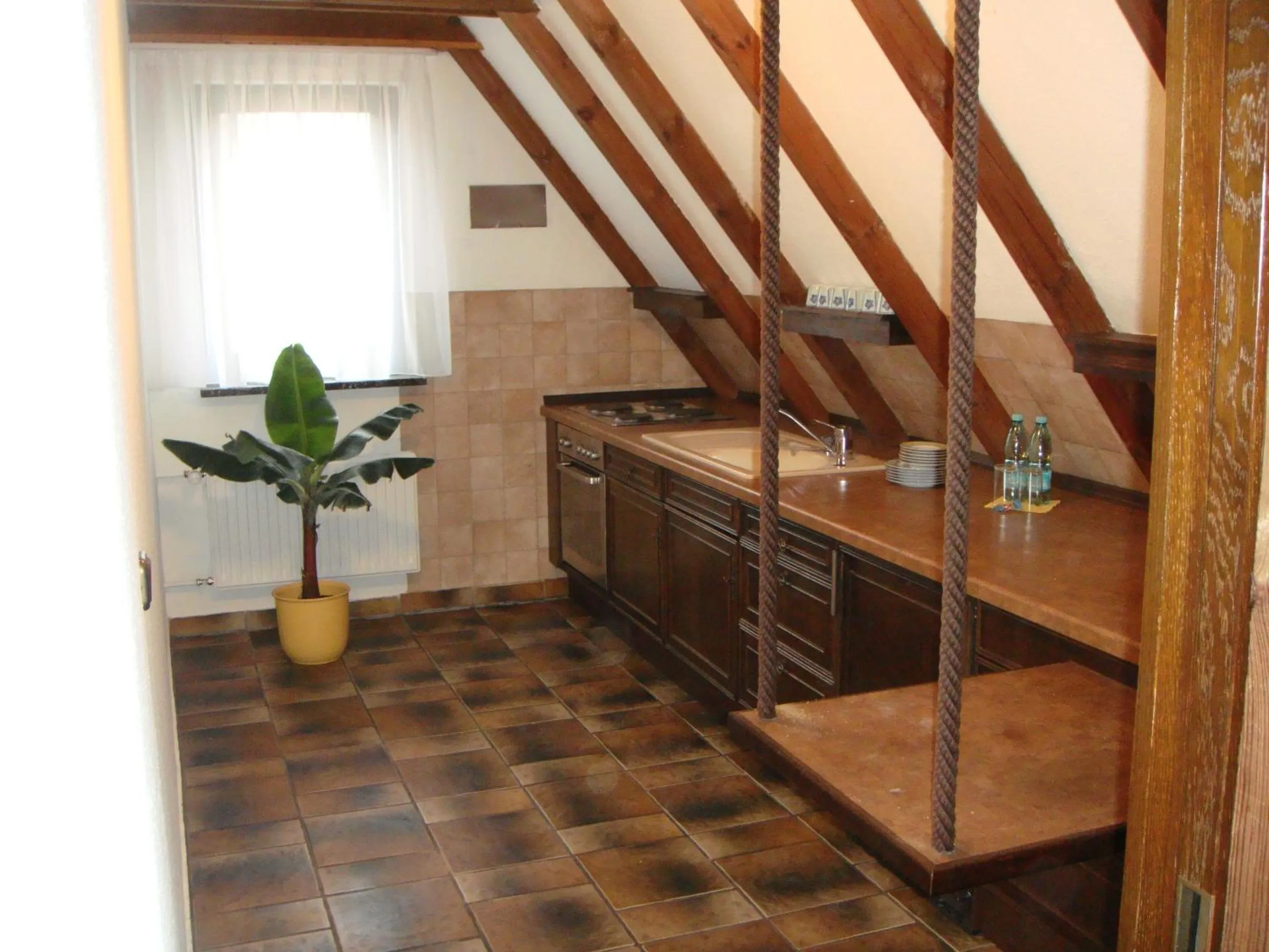 Kitchen or kitchenette in Hotel Smart-Inn