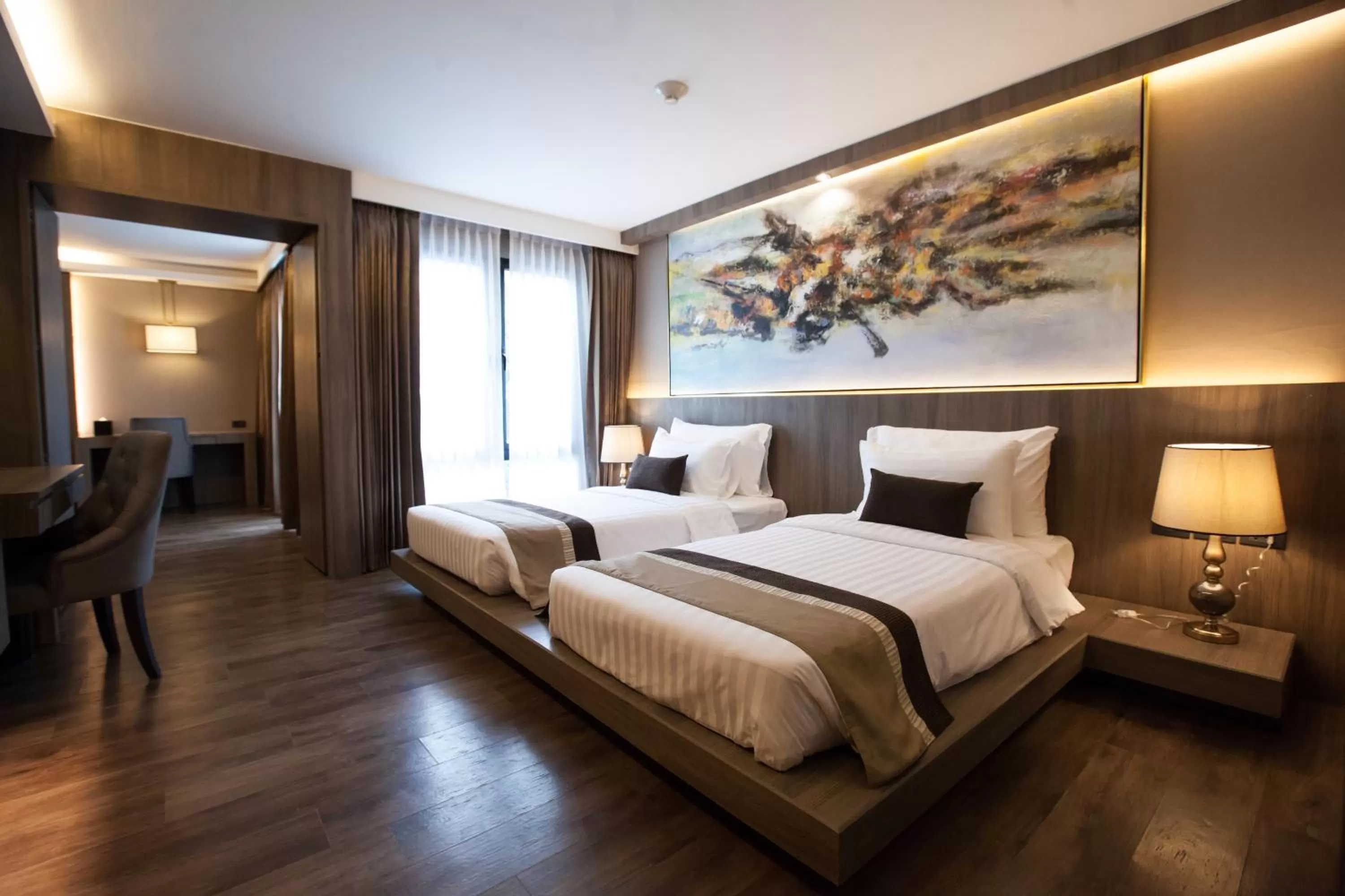Bedroom, Bed in Arte Hotel - SHA Extra Plus