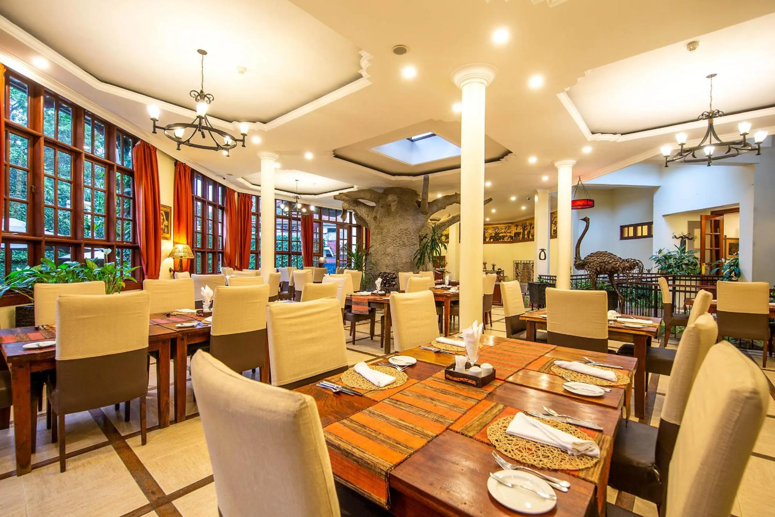 Dining area in African Tulip Hotel