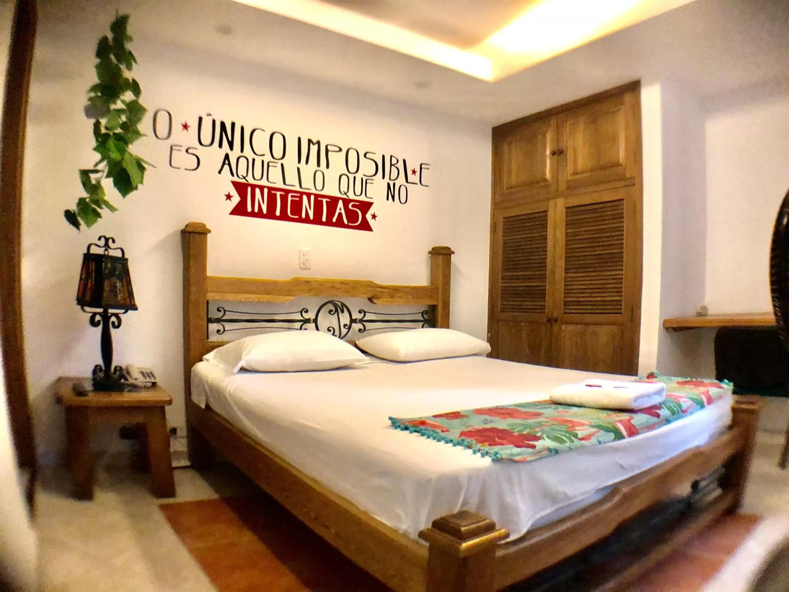 Bed in Hotel Casa Malibú