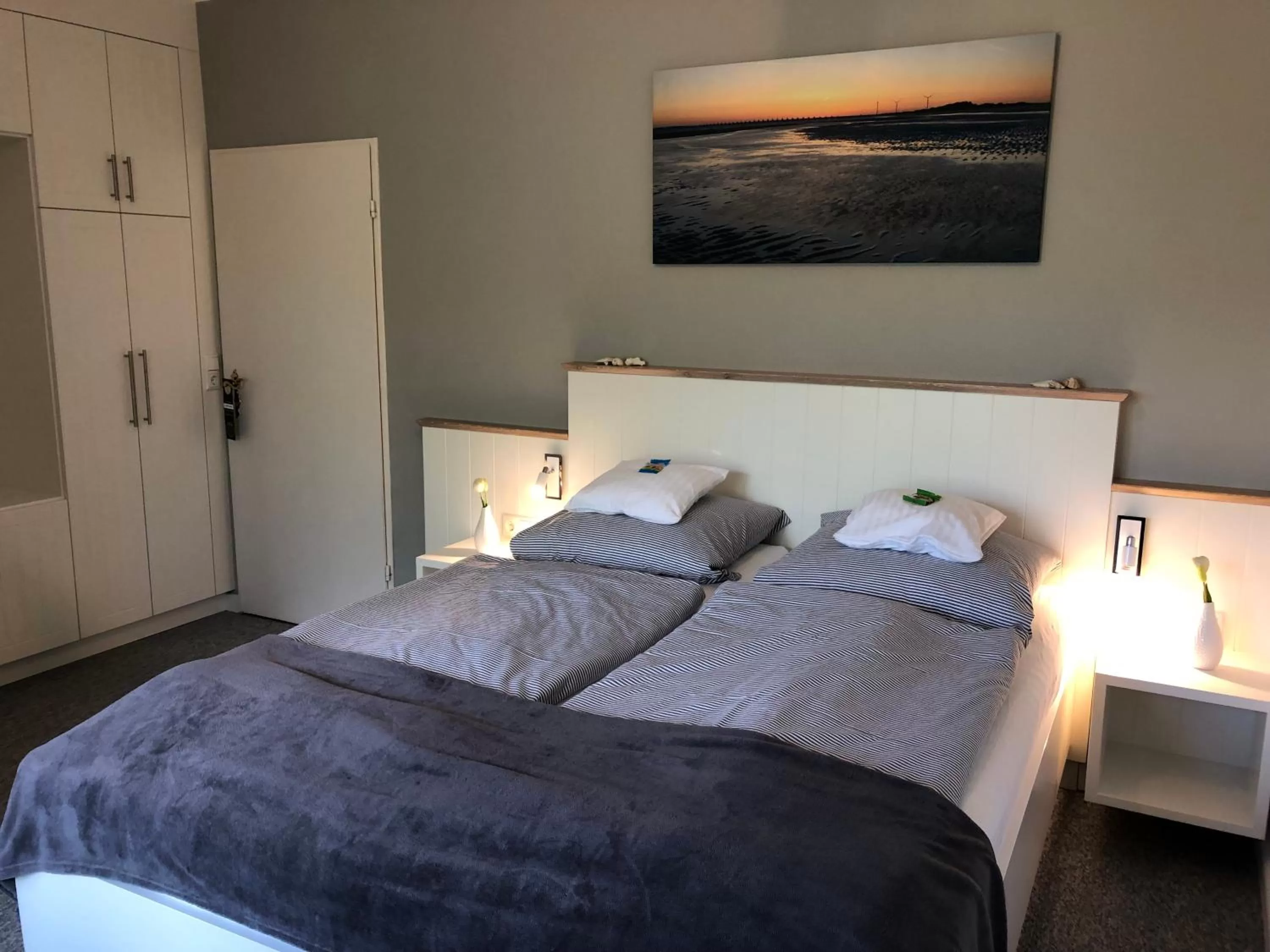 Bed in Hotel garni Seeluft Büsum