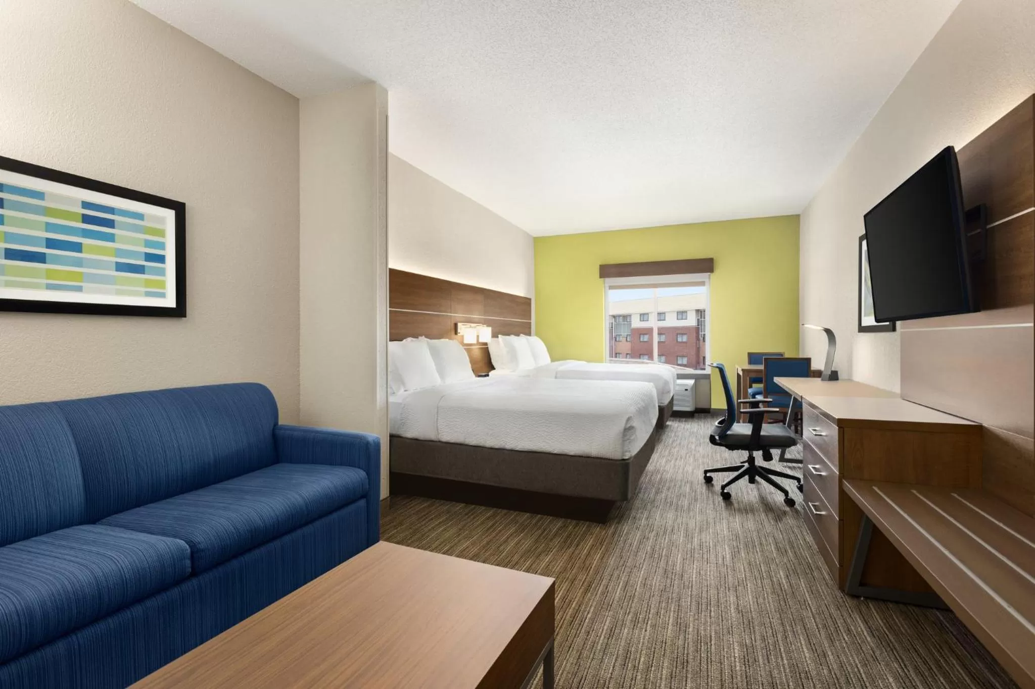 Photo of the whole room, Bed in Holiday Inn Express Hotel and Suites Akron South-Airport Area by IHG