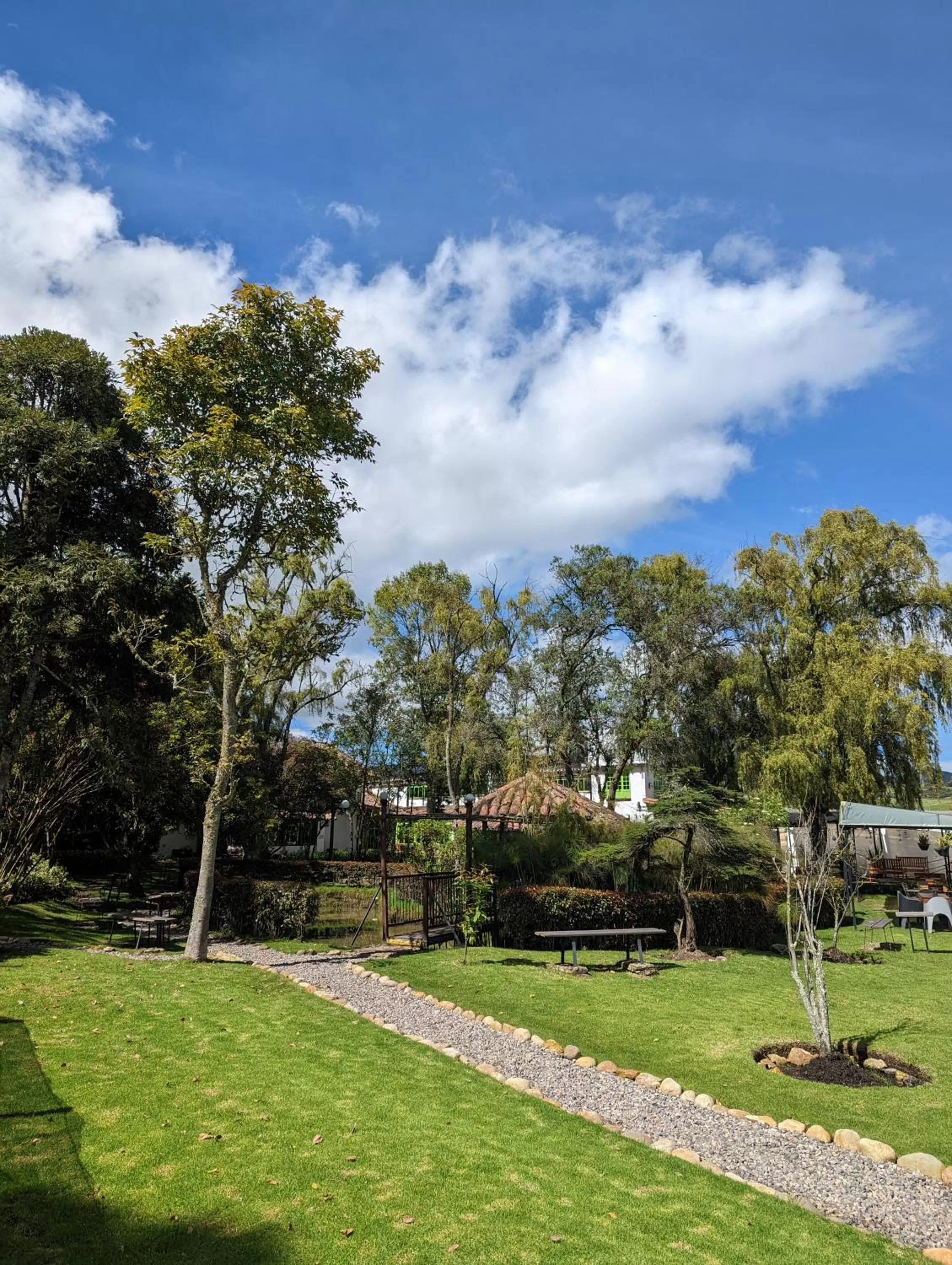 Area and facilities, Garden in Posada Cafe La Huerta