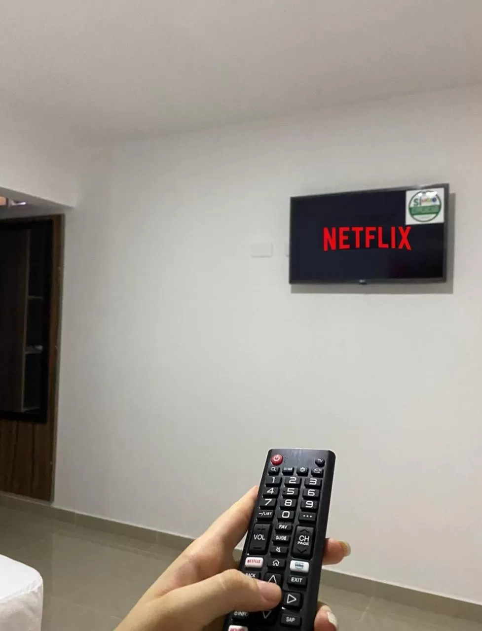 TV/Entertainment Center in Hotel Galanni