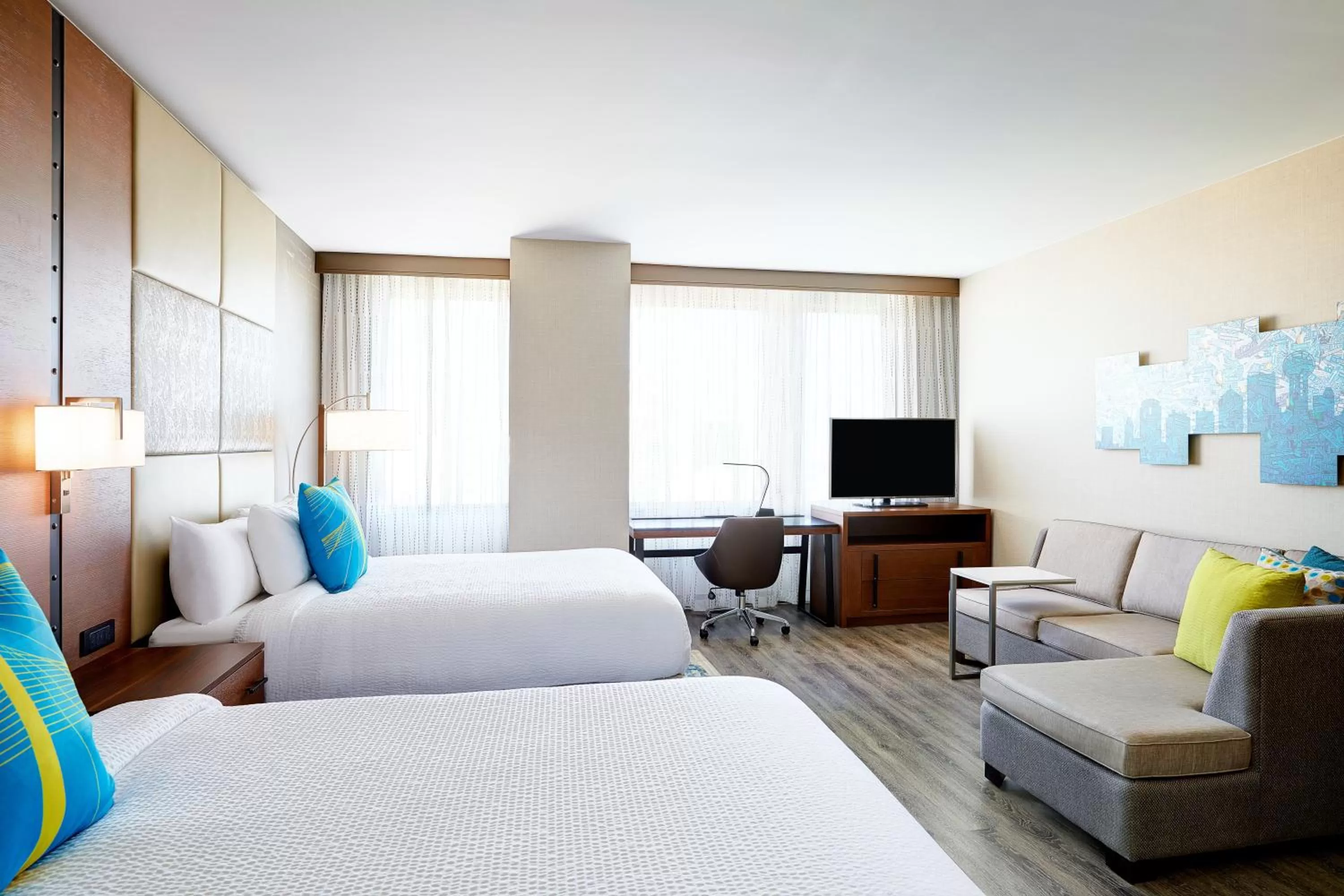 Bedroom, Bed in Residence Inn by Marriott Dallas Downtown