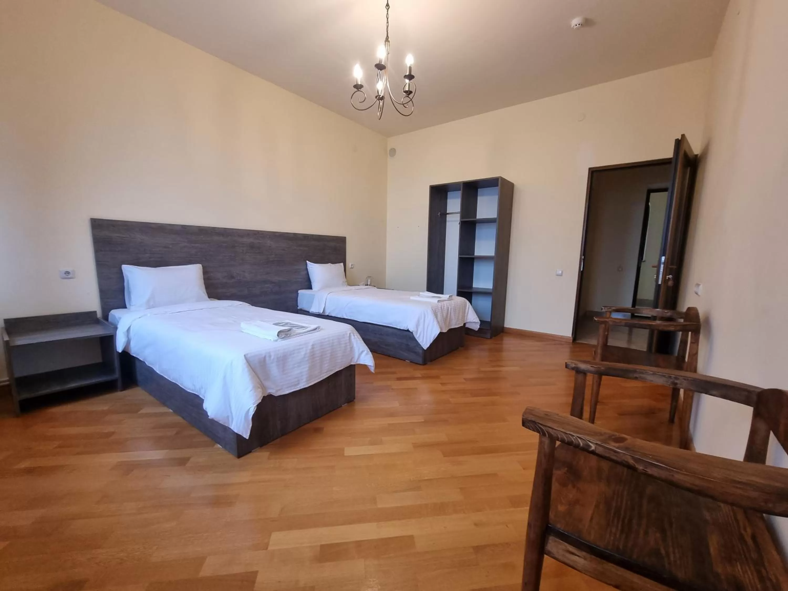 Bed in Vanatun Monastery Stay