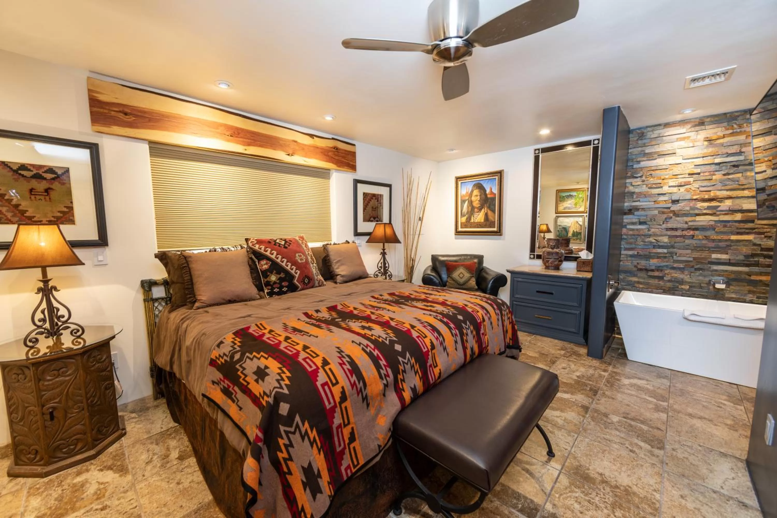 Bedroom, Bed in A Sunset Chateau