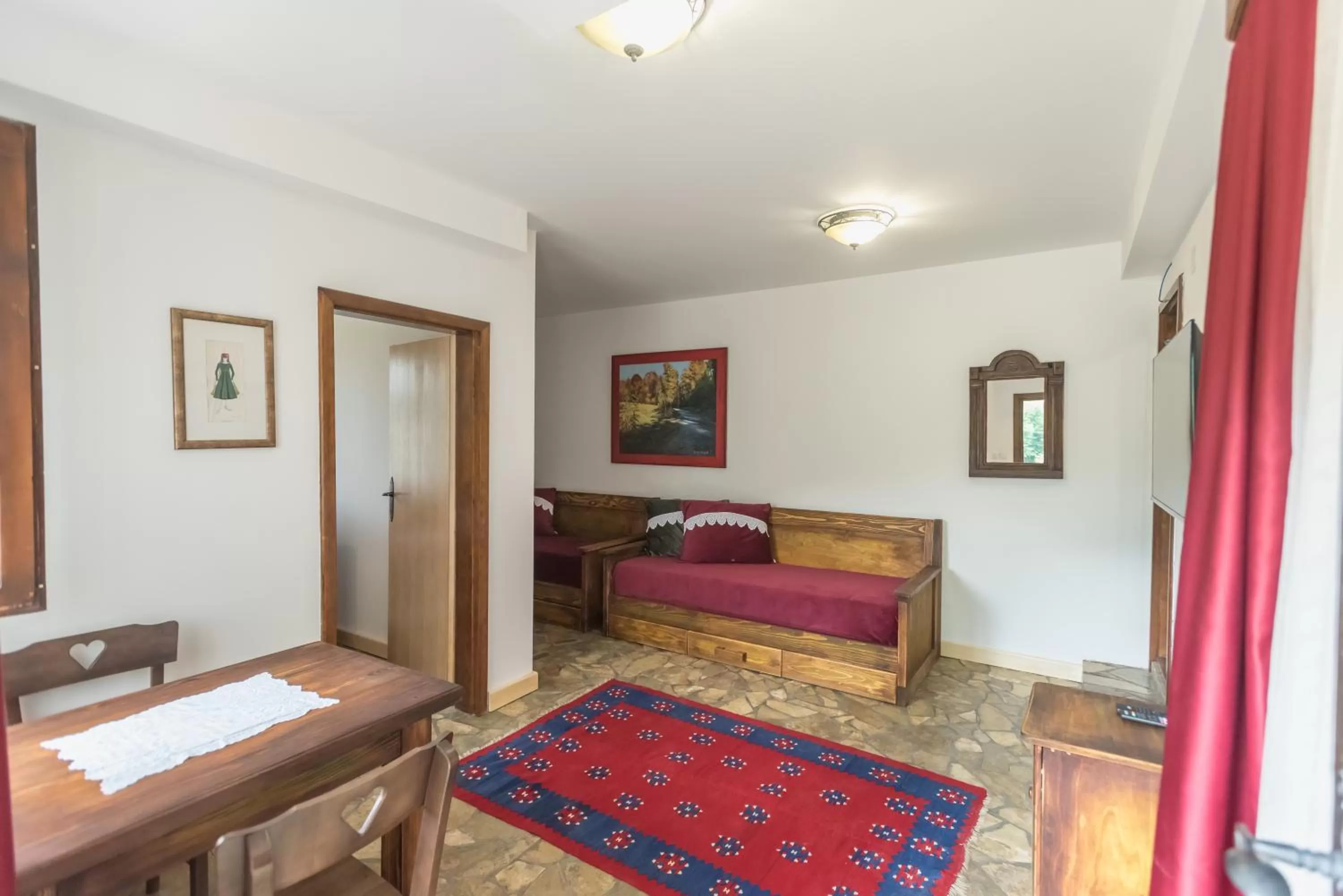 Living room, Bed in B&B Etno Village Sunčana Reka