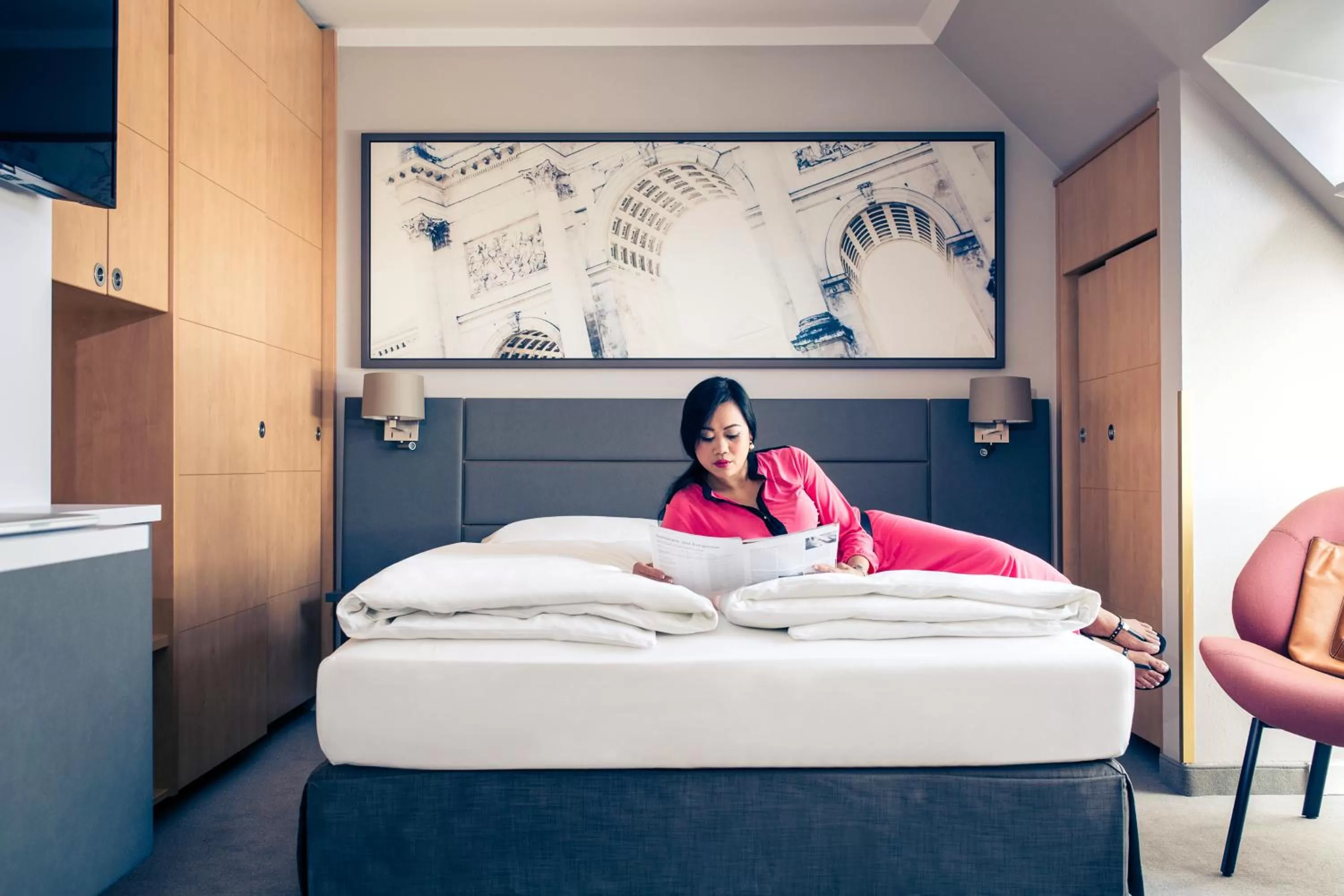 People, Bed in Mercure München City Schwabing