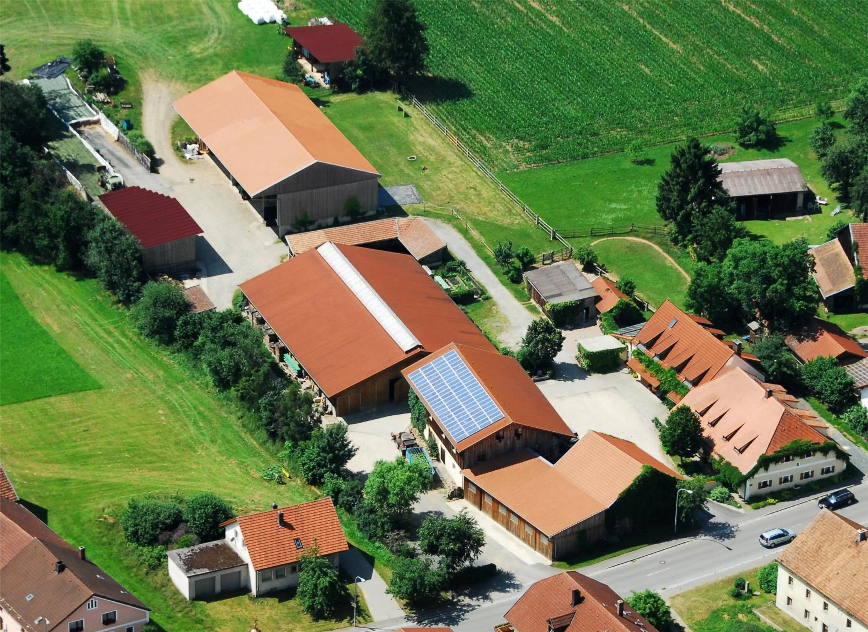 Property building, Bird's-eye View in Landhotel Großeiberhof