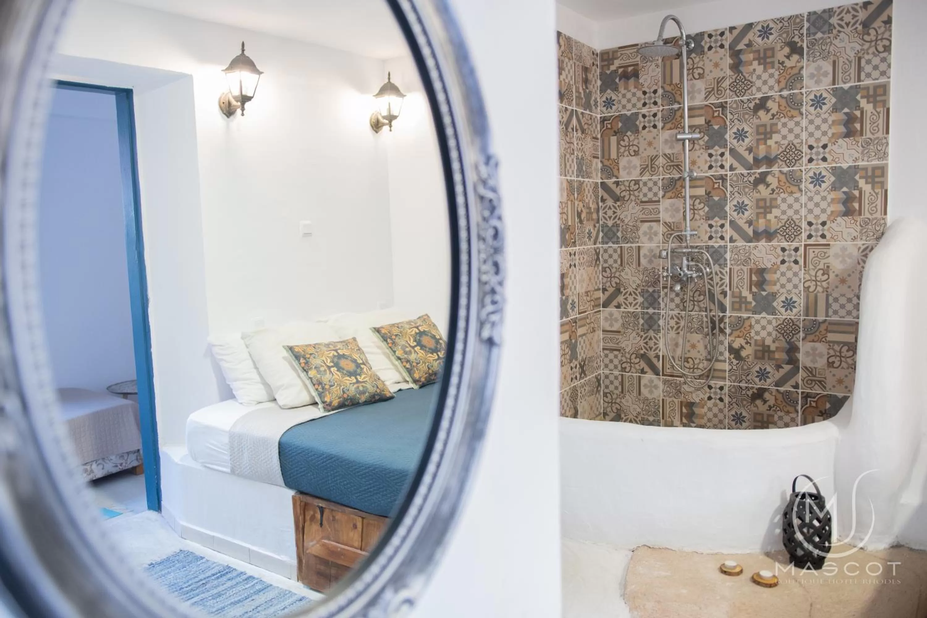 Bed in Mascot Garden Rooms