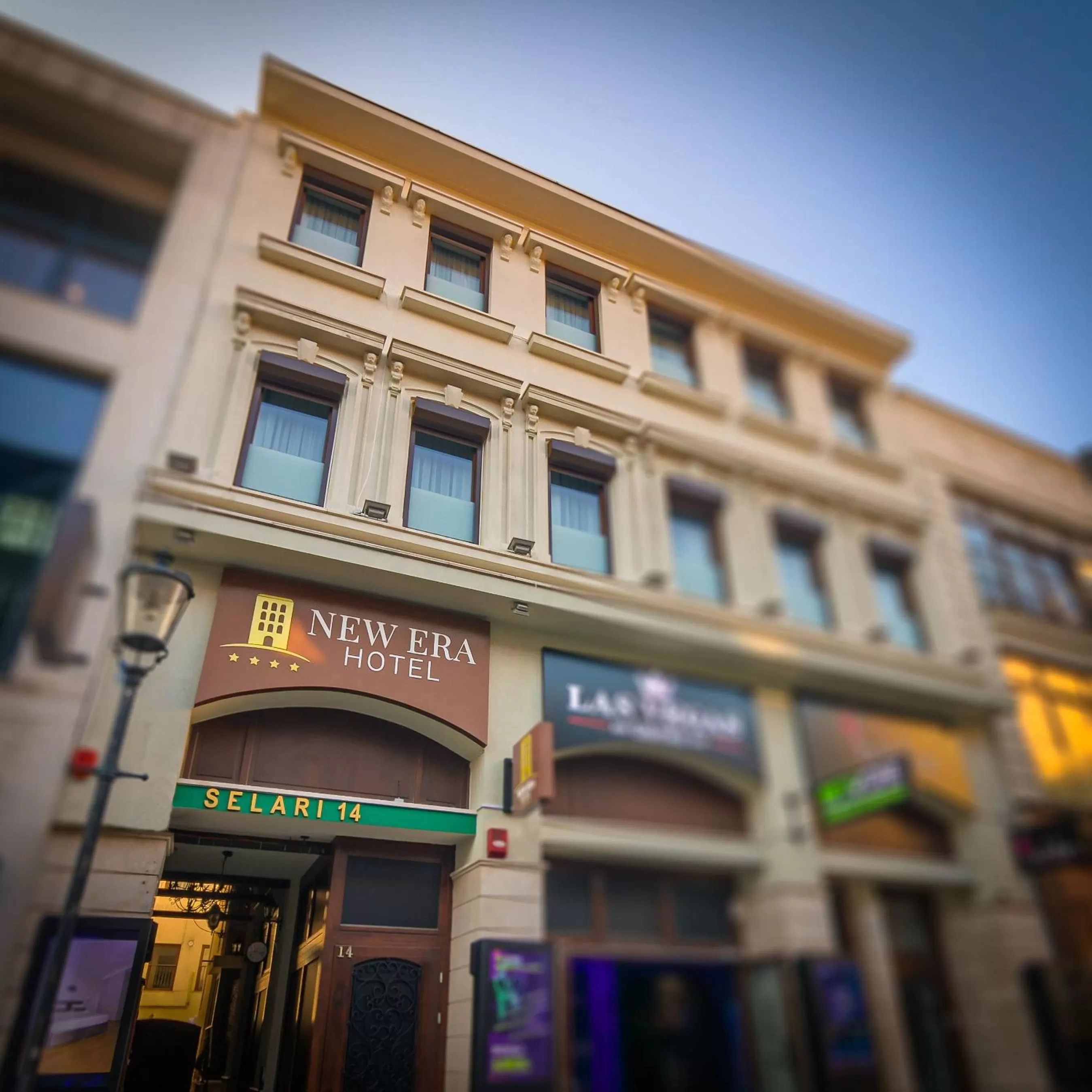 Property building in New Era Hotel Old Town Party Zone Bucharest- parking with fee nearby - NOT at the hotel !