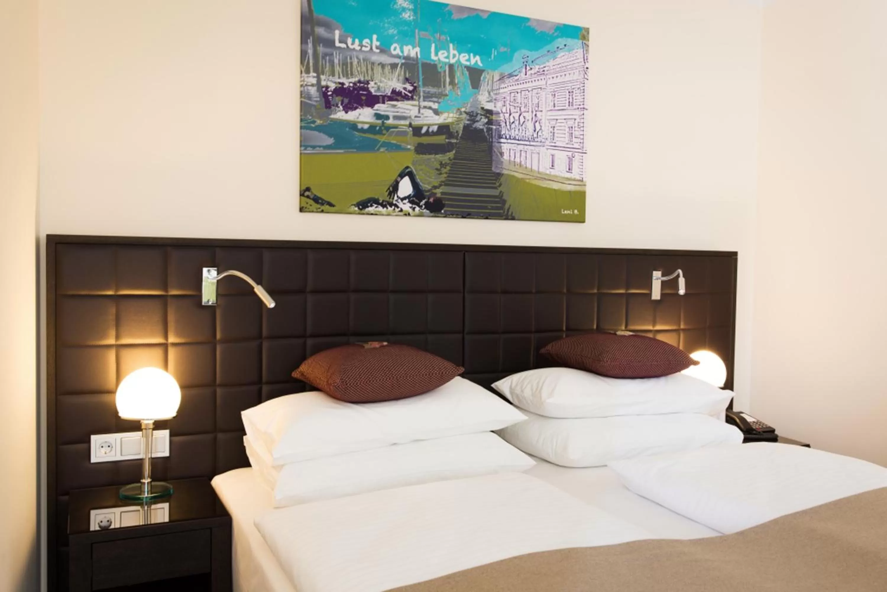 Bed in Hotel Sandwirth