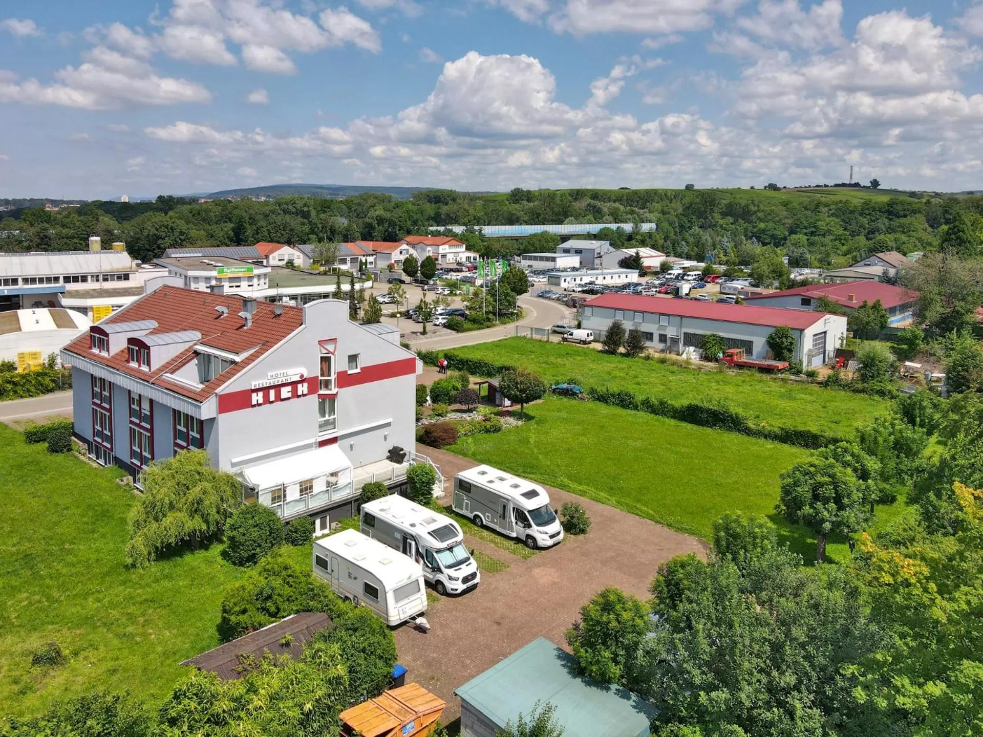 Property building, Bird's-eye View in Hotel Kick
