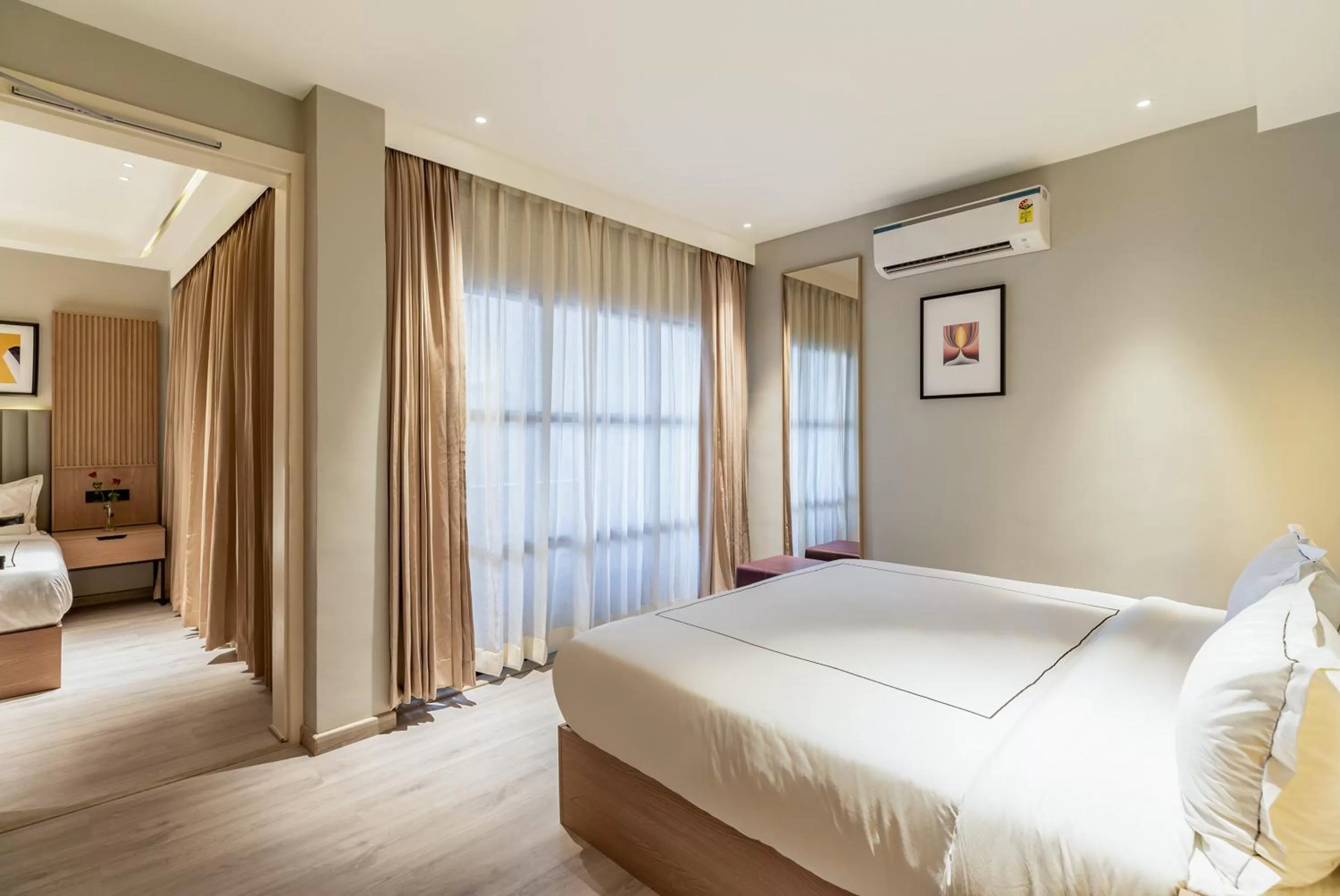 Guests, Bed in Downtown Prime A Premium Boutique Hotel Udaipur - My Downtown Hotels