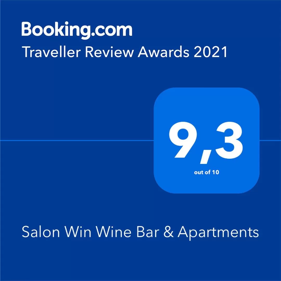 Certificate/Award, Logo/Certificate/Sign/Award in Salon Win Wine Bar & Apartments