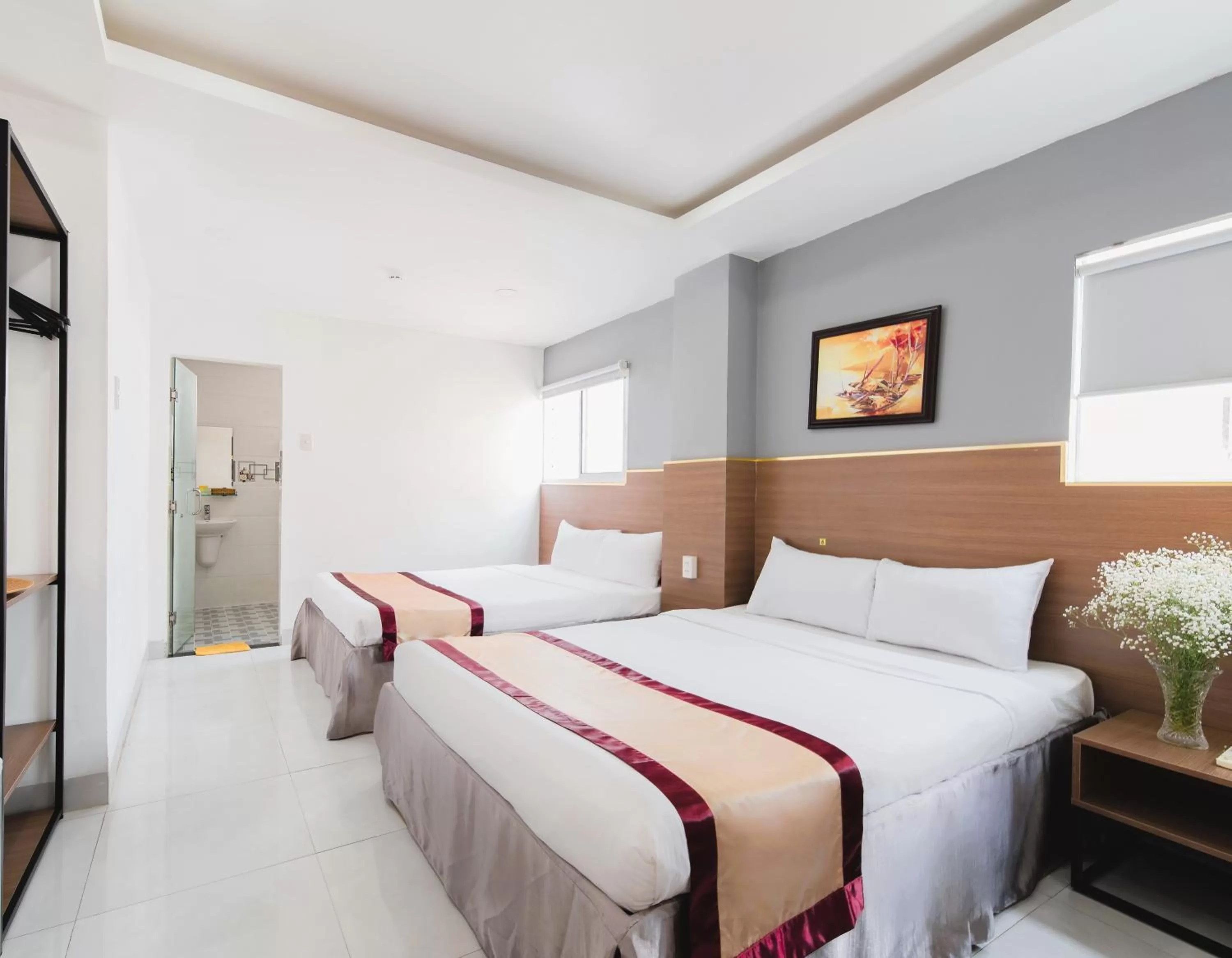 Bed in Arise Seaside Hotel