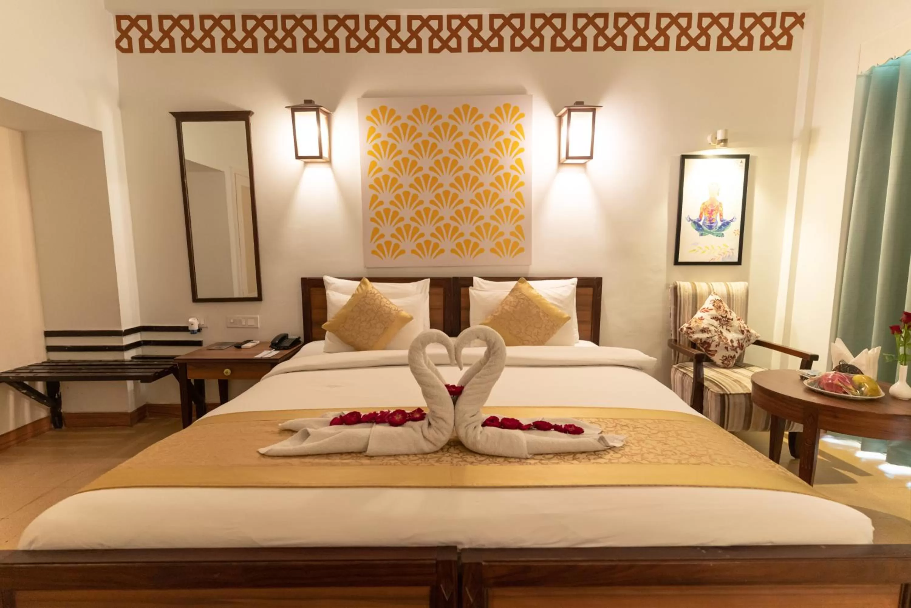 Bed in Yog Niketan By Sanskriti