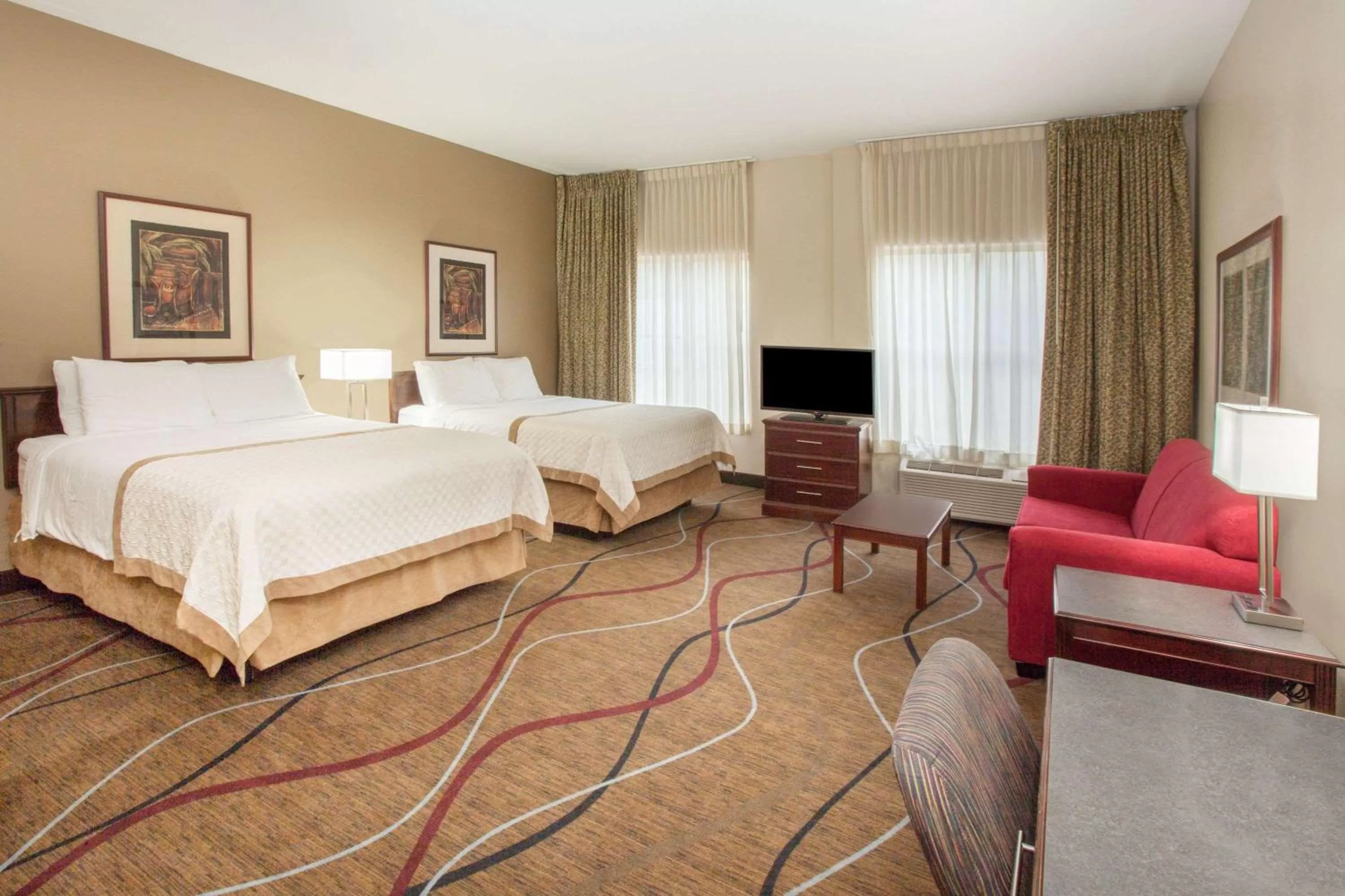 Photo of the whole room in Hawthorn Extended Stay by Wyndham Bloomington