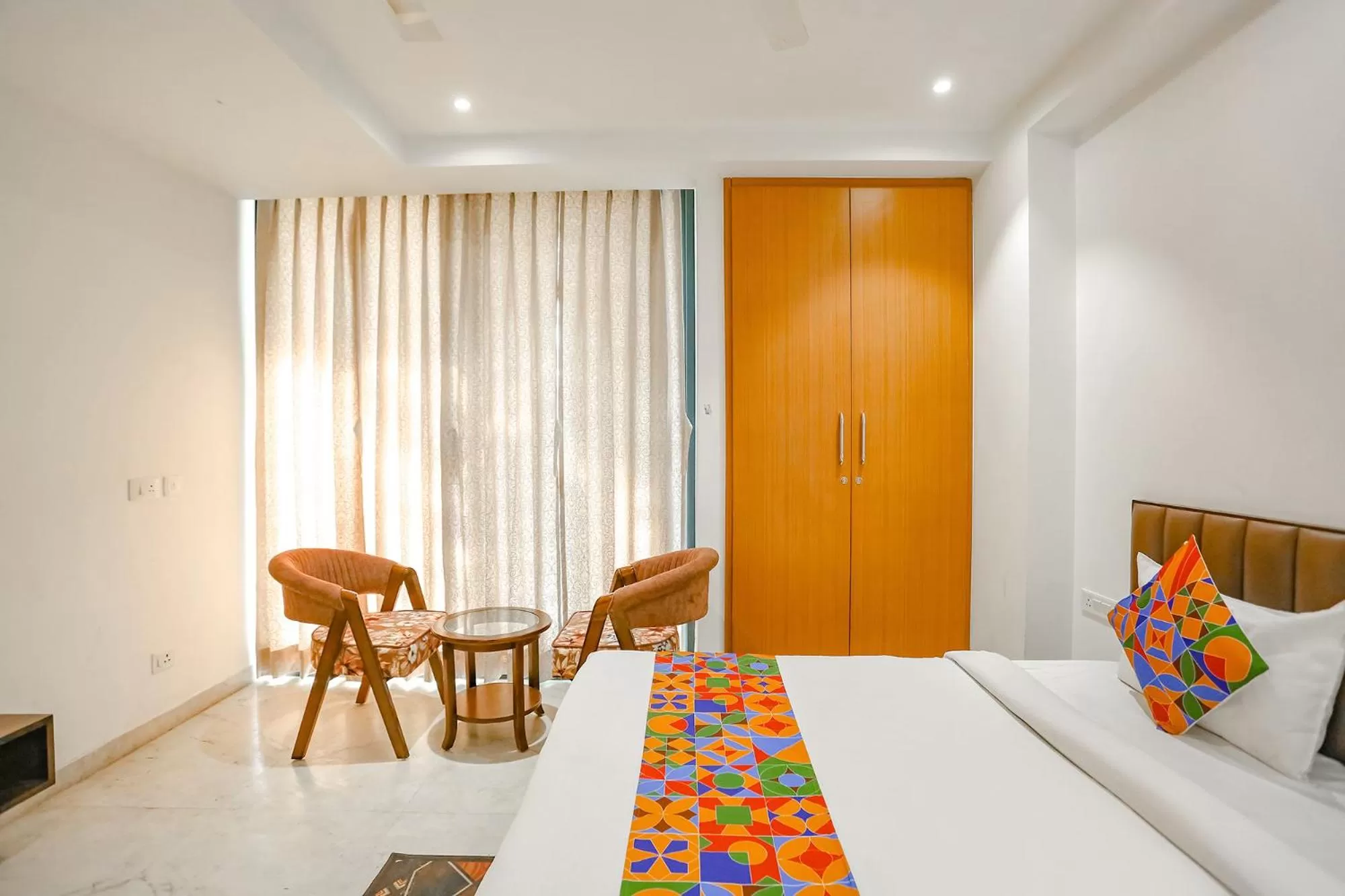 Bed in FabExpress Aerosky Deluxe - Nr Yashobhoomi Convention Centre