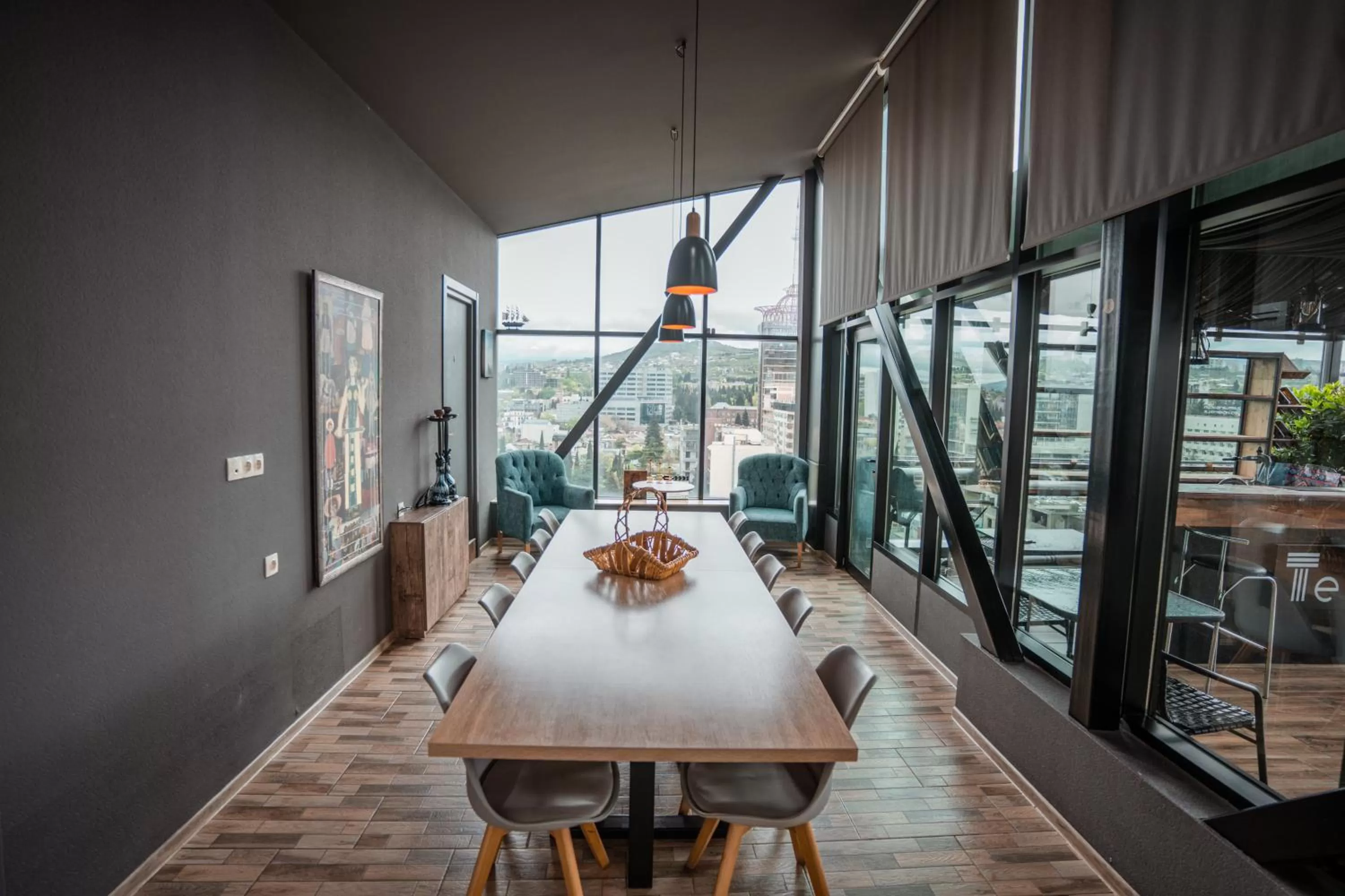 Patio in Hotel Grand View in Tbilisi