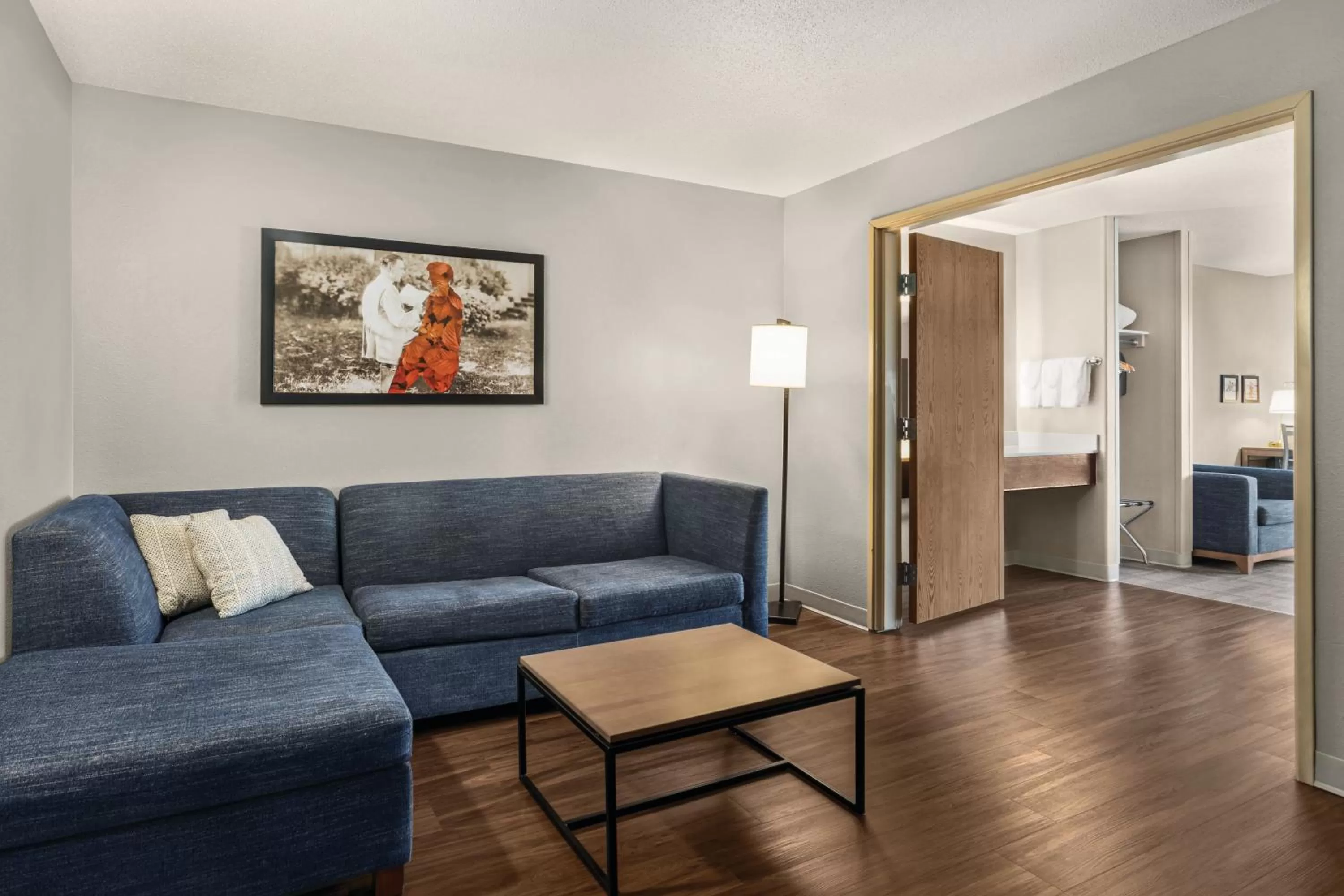 Living room in AmericInn by Wyndham Rapid City