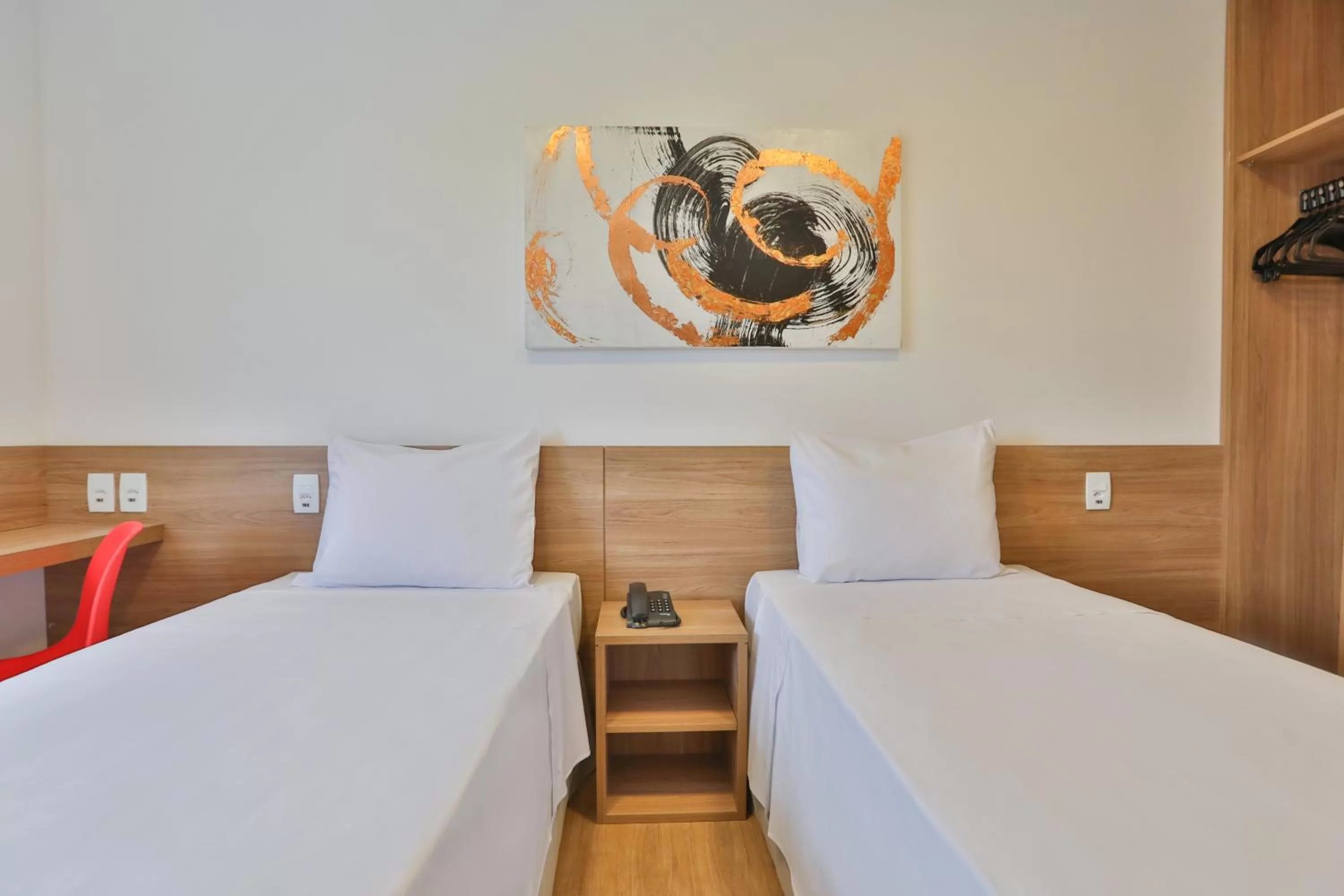 Bed in Blue Tree Towers Jaguariúna