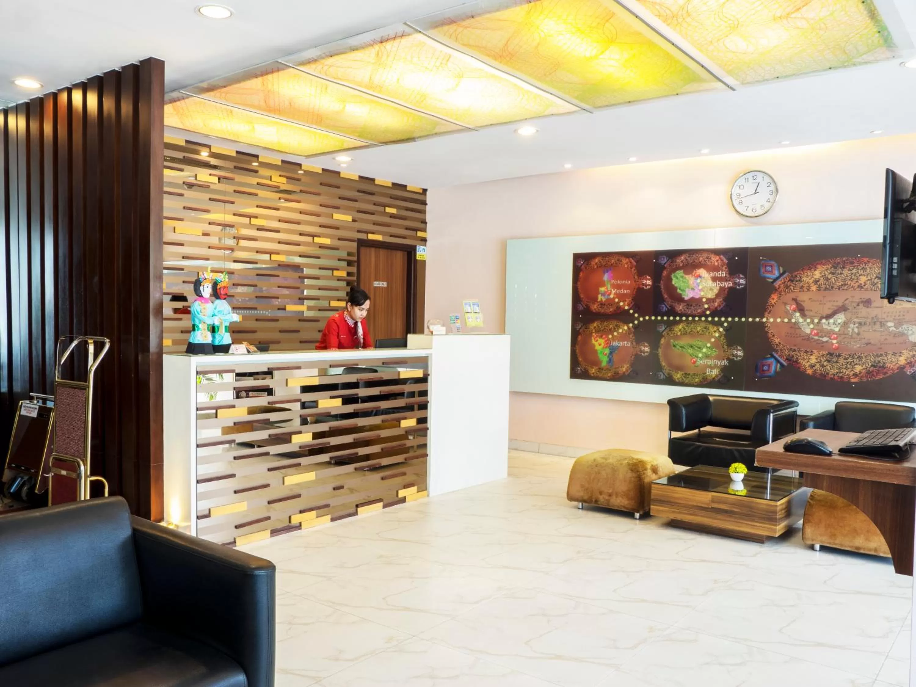 Lobby or reception in d'primahotel WTC Mangga Dua