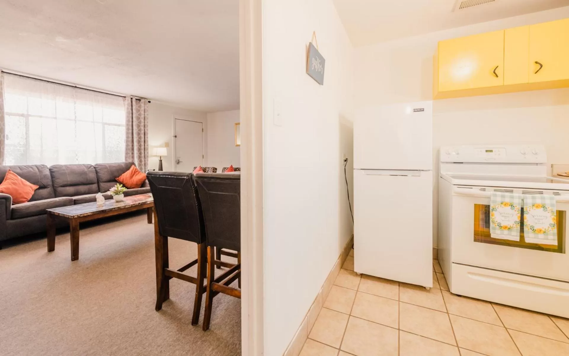 Kitchen or kitchenette in 1 or 3 Bedroom Apartment with Full Kitchen