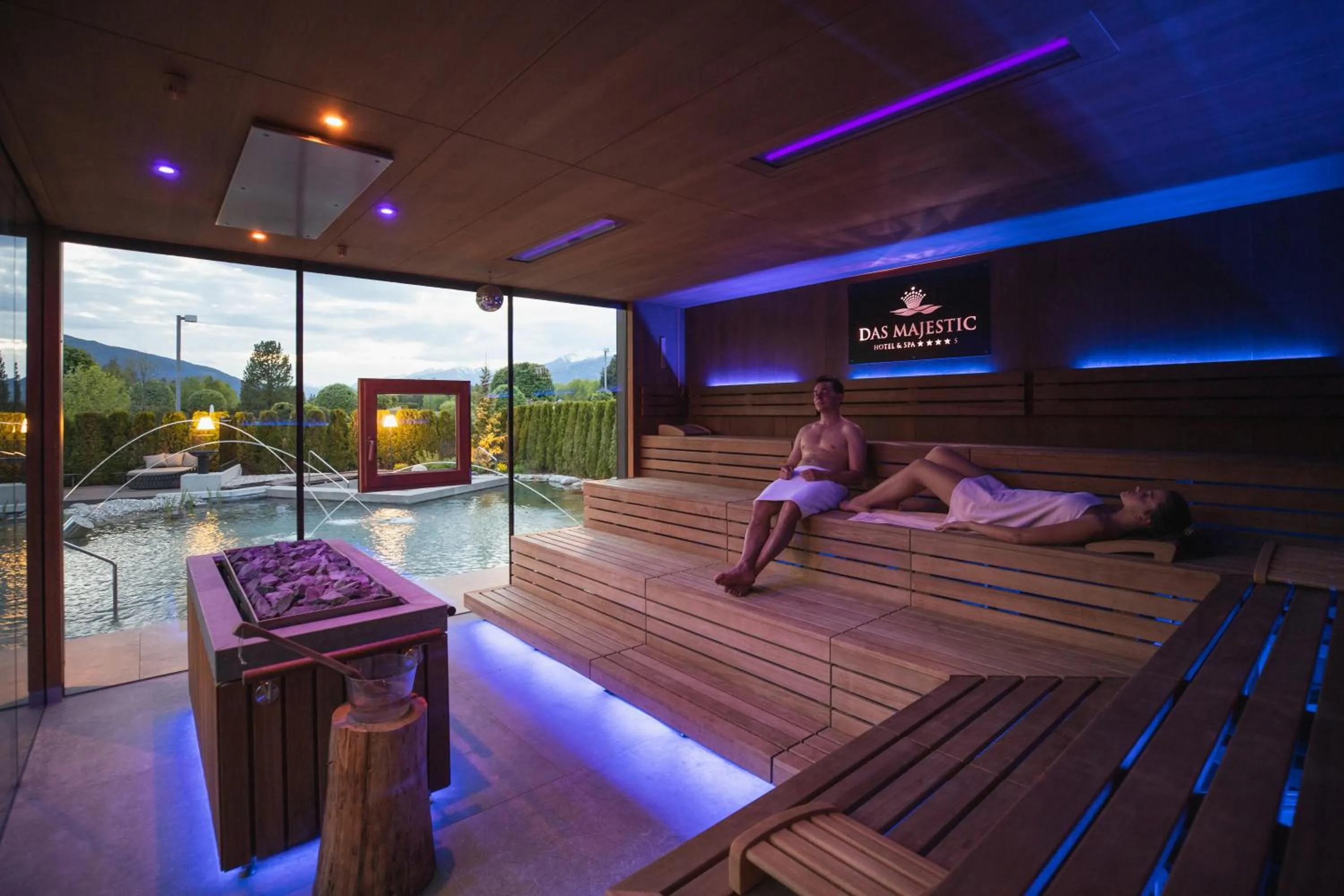 Sauna in Majestic - Unique Spa Resort