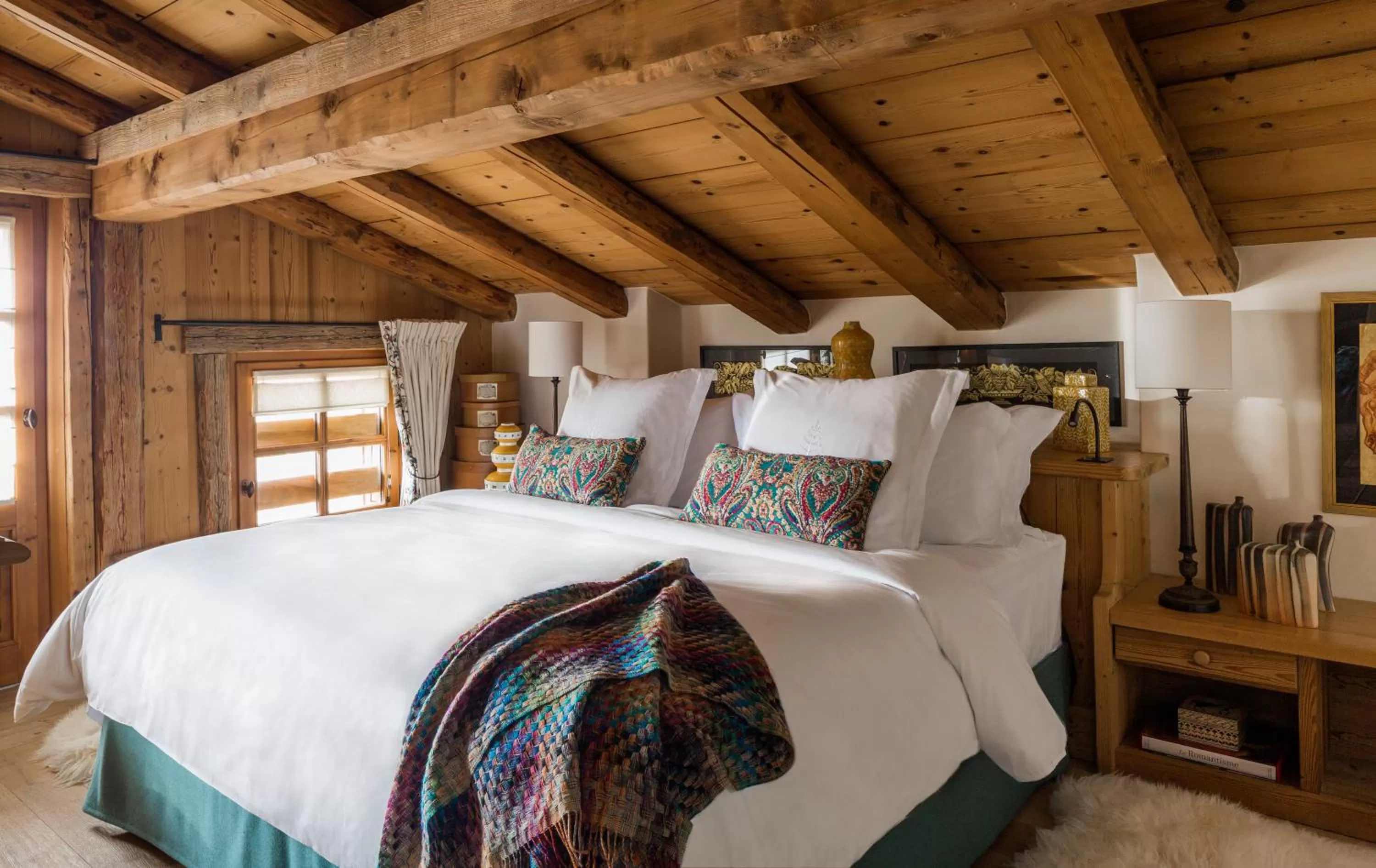 Bed in Les Chalets du Mont d'Arbois & Spa, Megève
