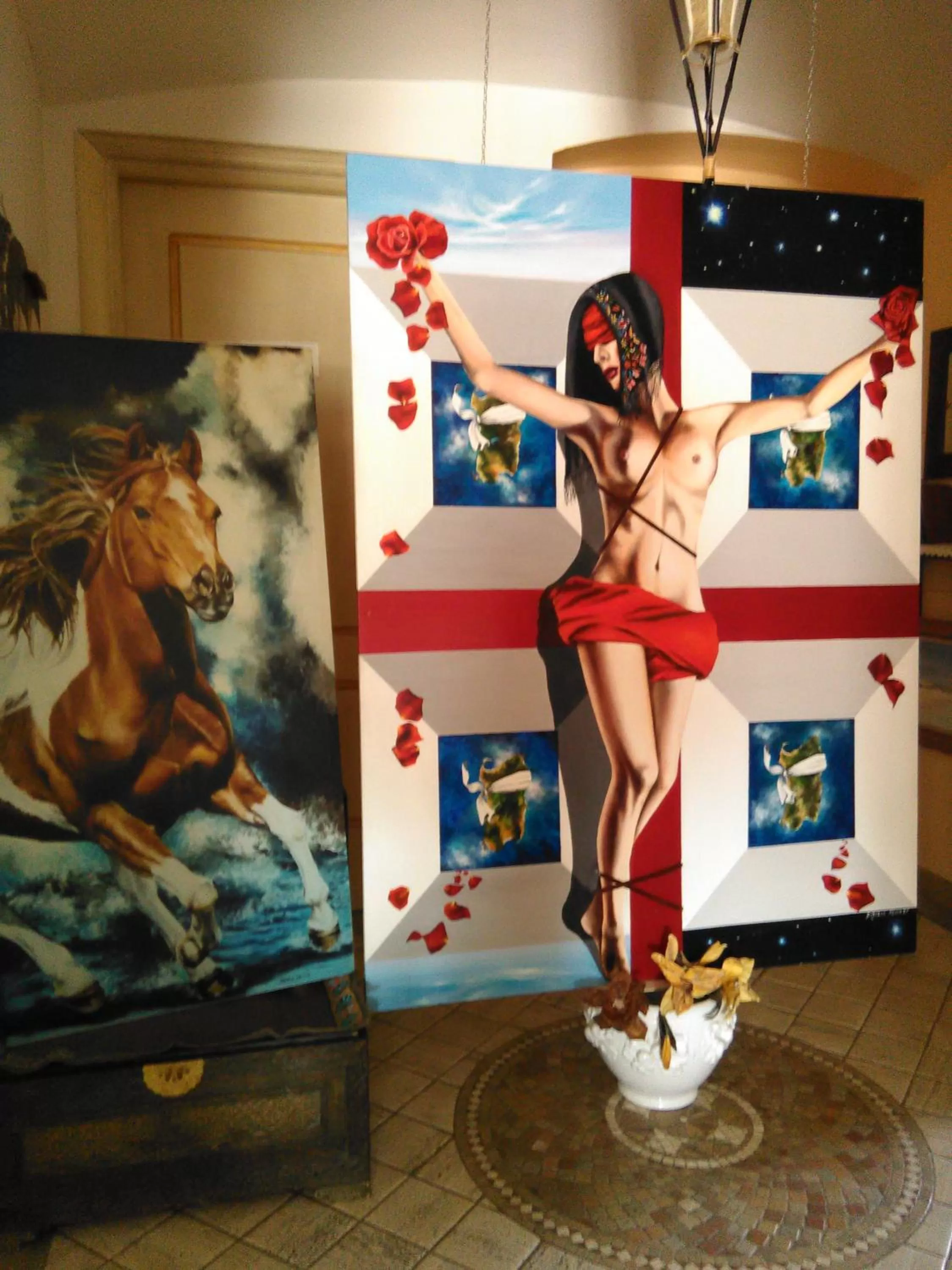 Decorative detail in Casa d' Artista B&B