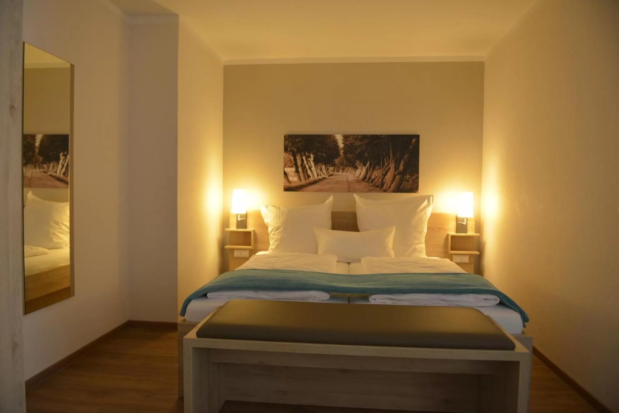 Photo of the whole room, Bed in Gästehaus Rothert