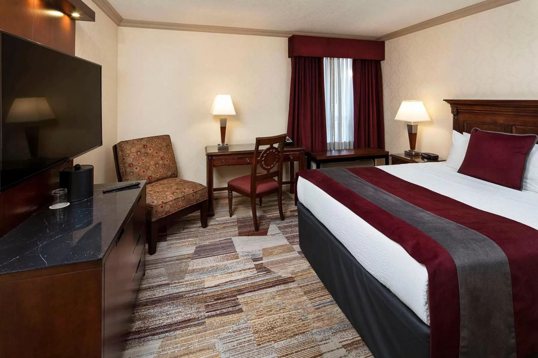 Bed in Royal Canadian Lodge