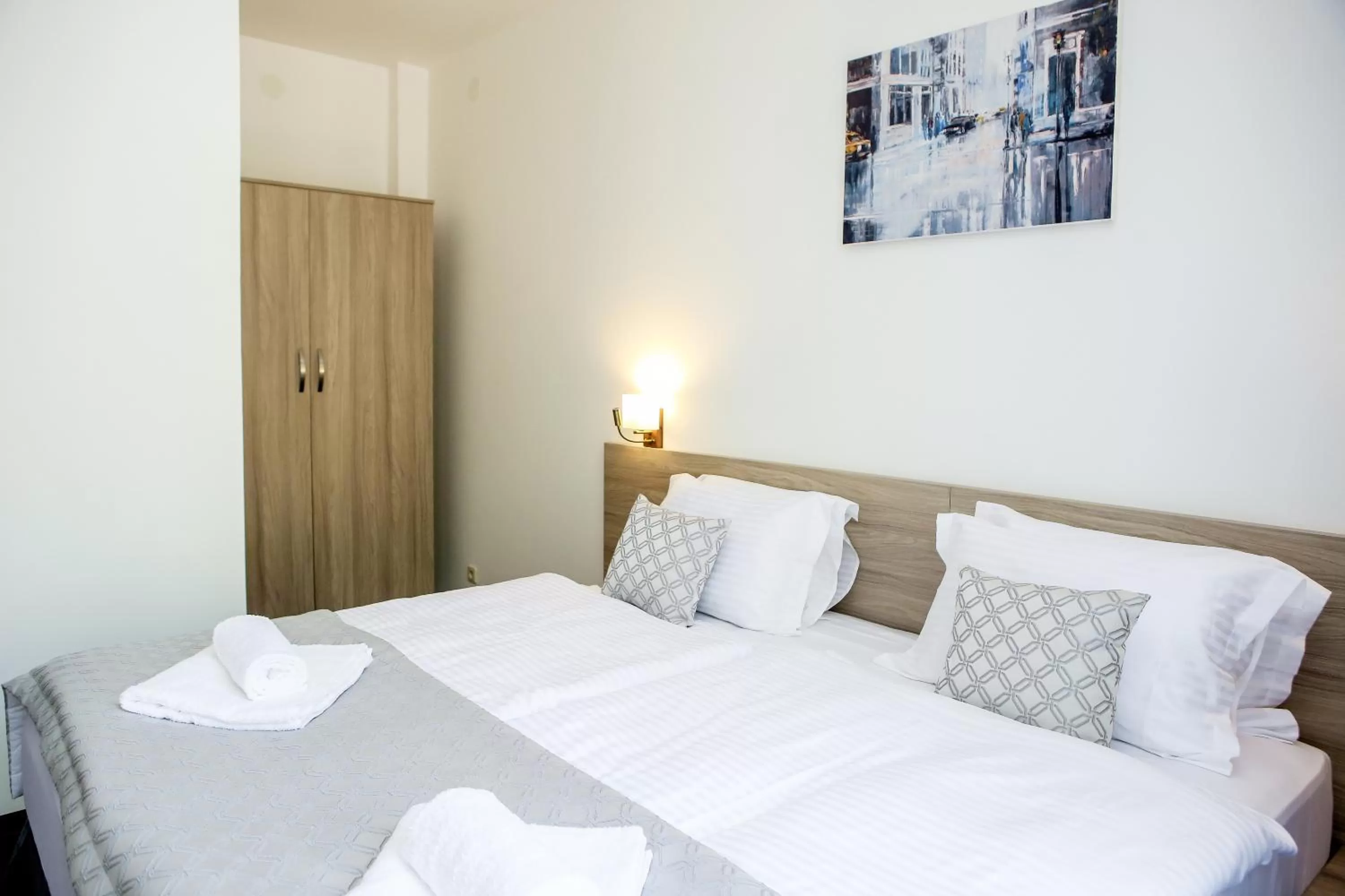 Bed in Hotel Antonio