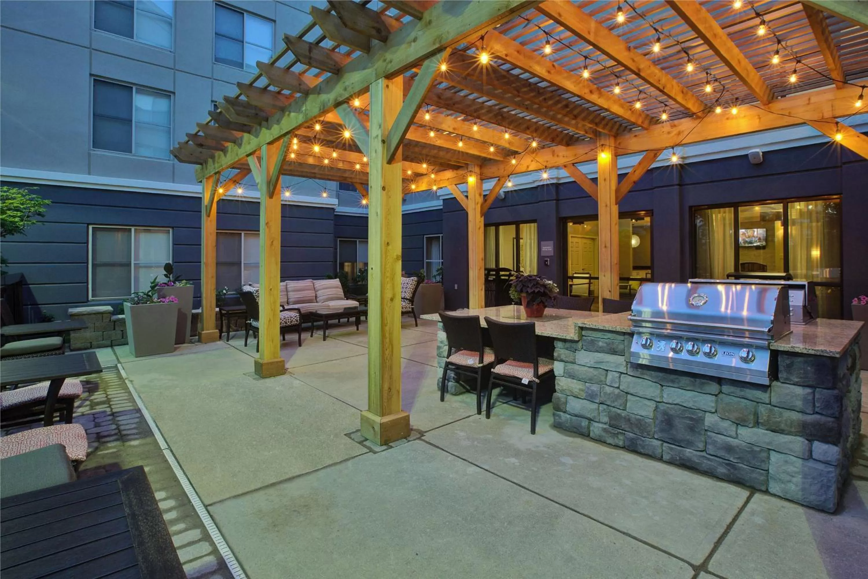 Patio in Homewood Suites by Hilton Dayton South