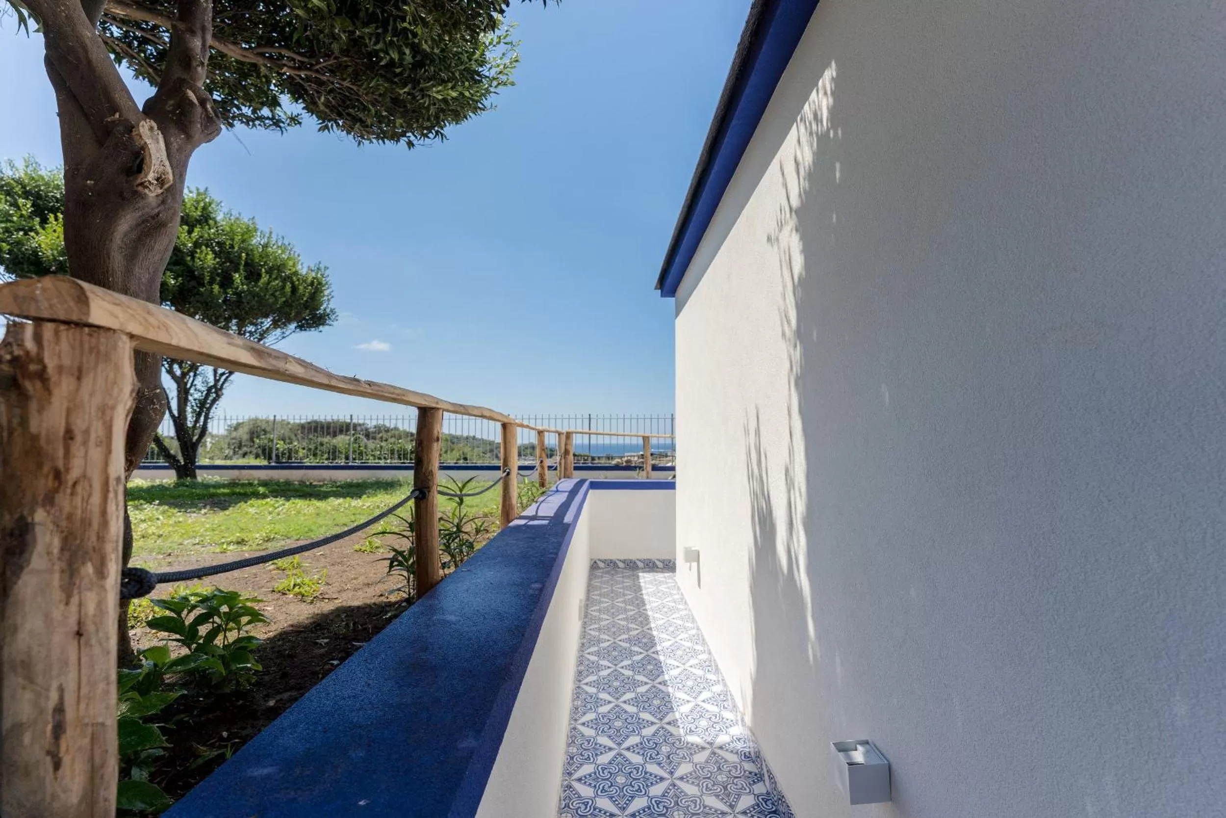 Garden view in Poseidonia Rooms